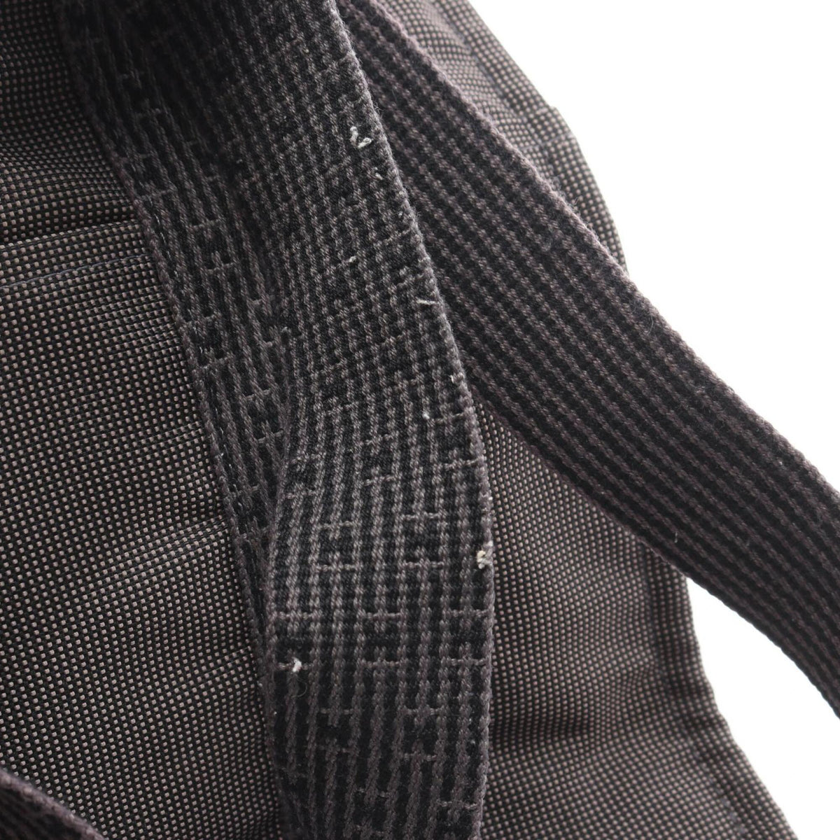 Hermes Gray Nylon Canvas Canvas Backpack Handbag (Pre-Owned)