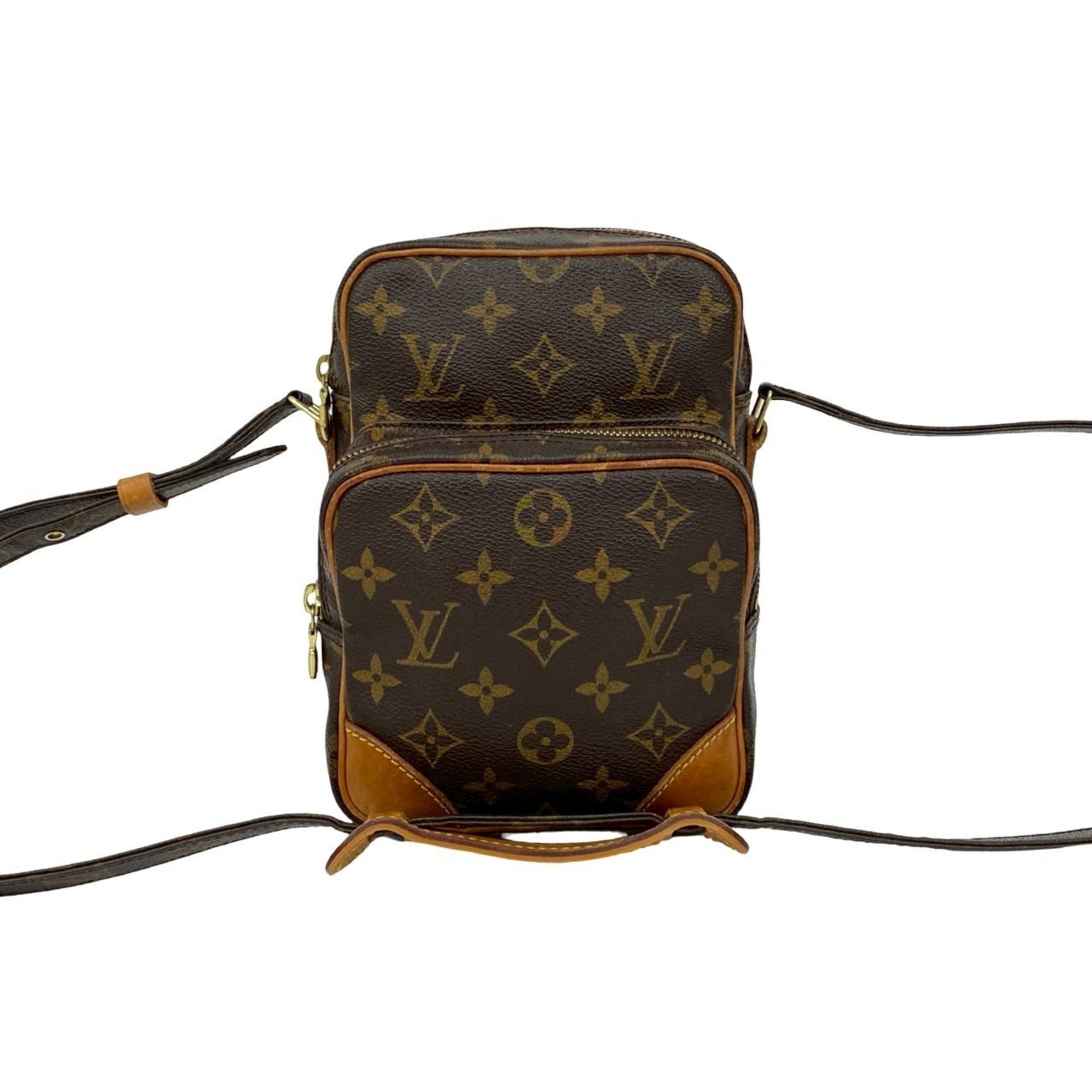 Louis Vuitton Brown Leather Pvc Pochette Shoulder Bag (Pre-Owned)