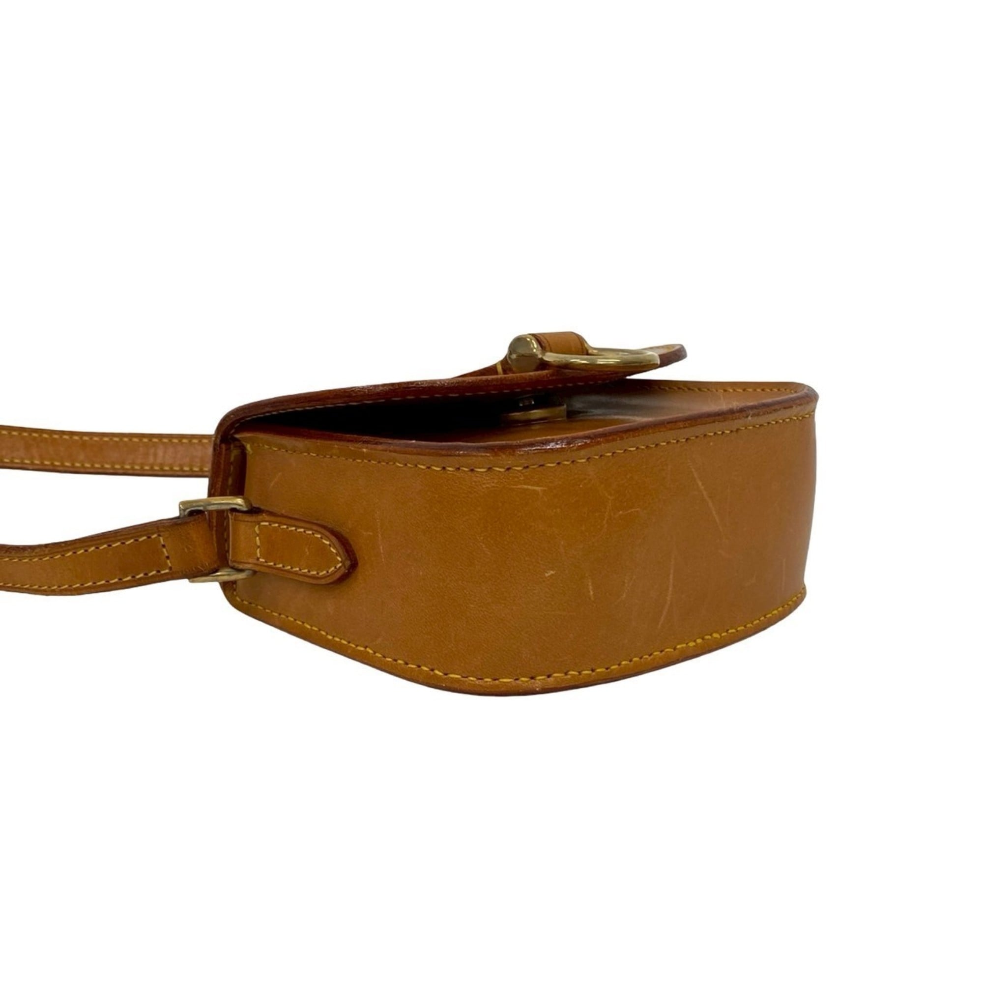 Louis Vuitton Brown Leather Pochette Shoulder Bag (Pre-Owned)