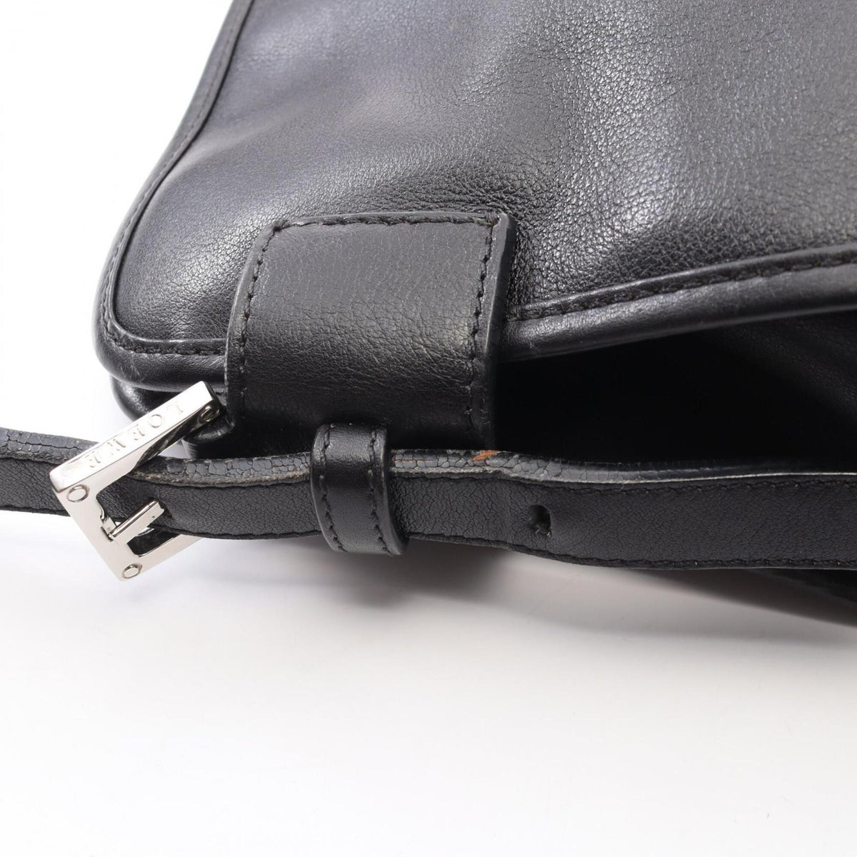 Loewe Black Leather Handbag Shoulder Bag (Pre-Owned)