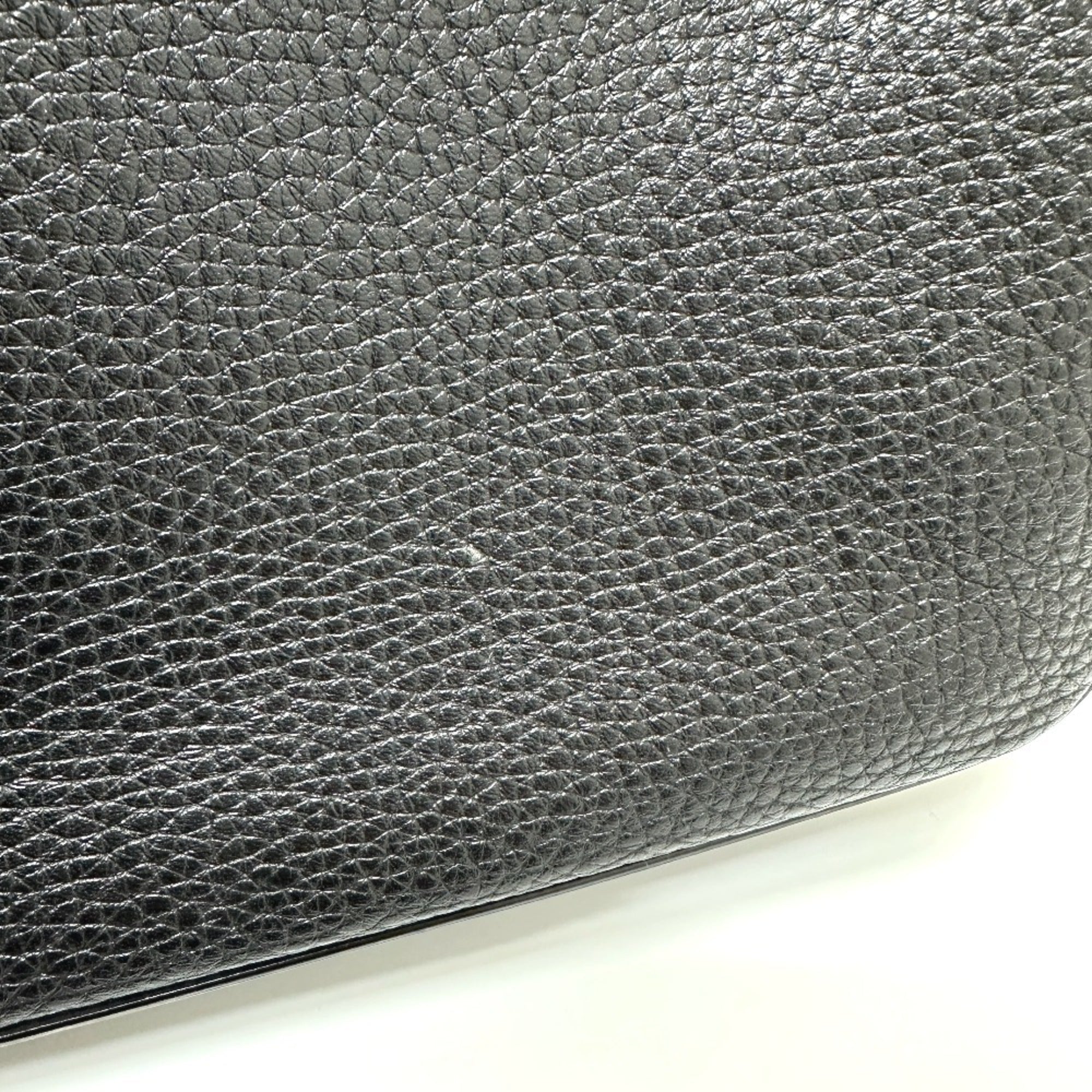 Louis Vuitton Black Leather Tote Bag (Pre-Owned)