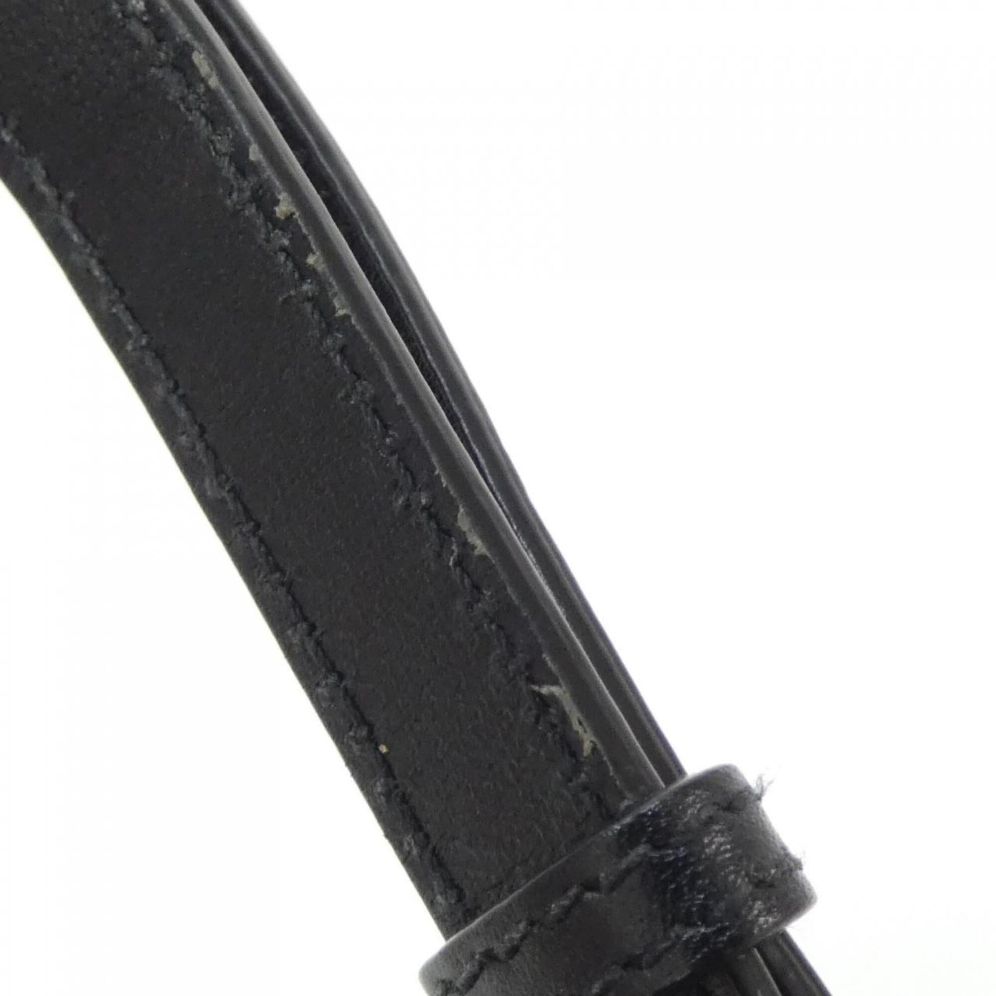 Christian Dior Black Leather Shoulder Bag (Pre-Owned)