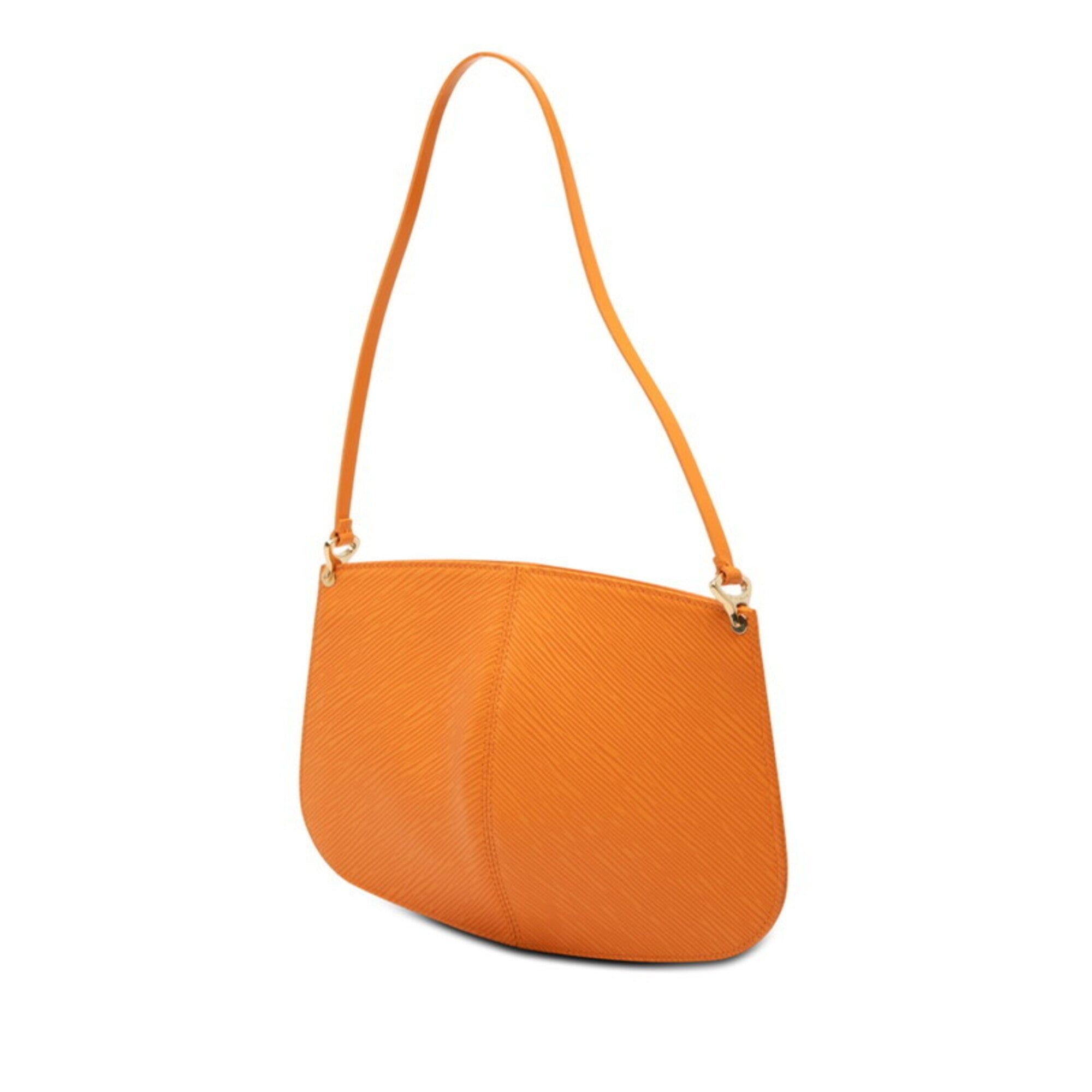 Louis Vuitton Epi Orange Leather Handbag Pochette (Pre-Owned)
