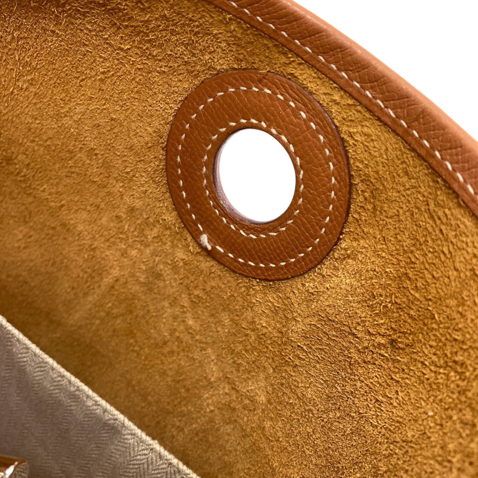 Hermes Vespa Brown Epsom Leather Shoulder Bag (Pre-Owned)