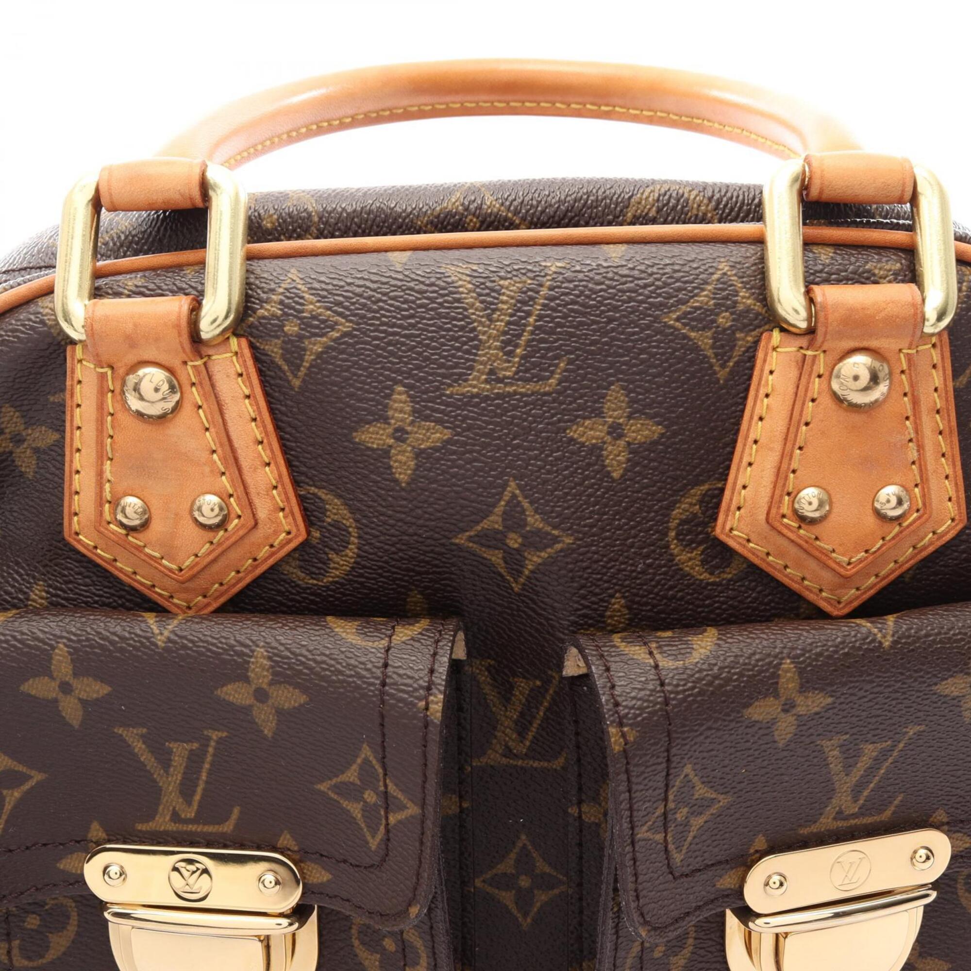 Louis Vuitton Brown Coated Canvas Rayon Handbag (Pre-Owned)