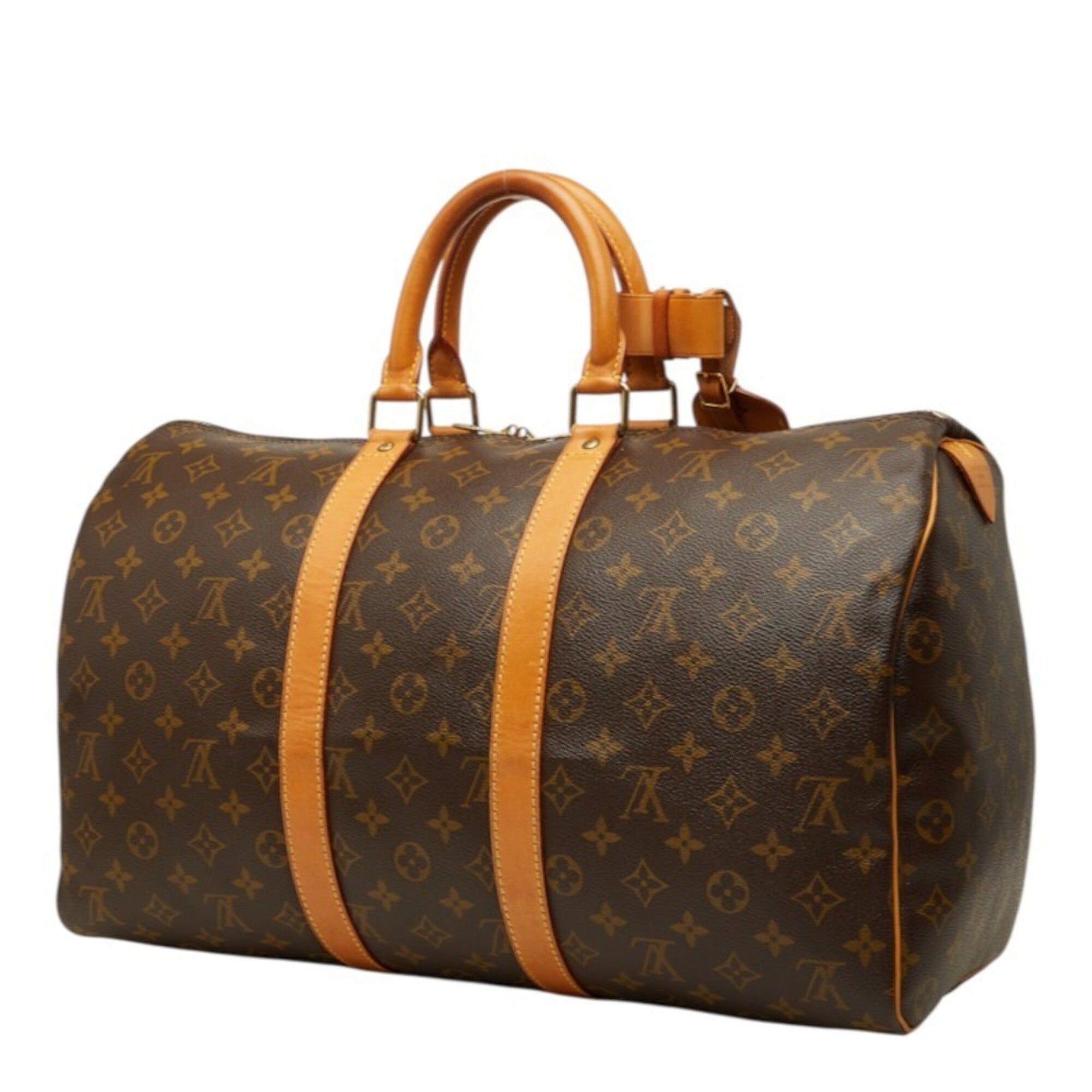 Louis Vuitton Brown Monogram Pvc Leather Boston Bag Handbag (Pre-Owned)