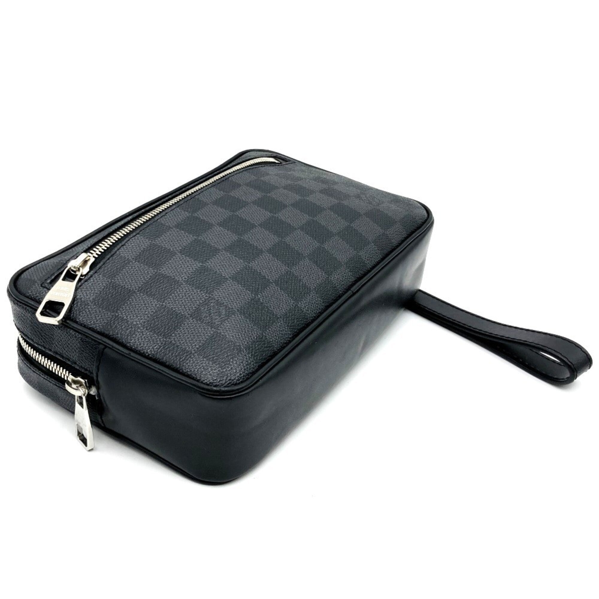 Louis Vuitton Black Damier Graphite Clutch Bag Pochette (Pre-Owned)