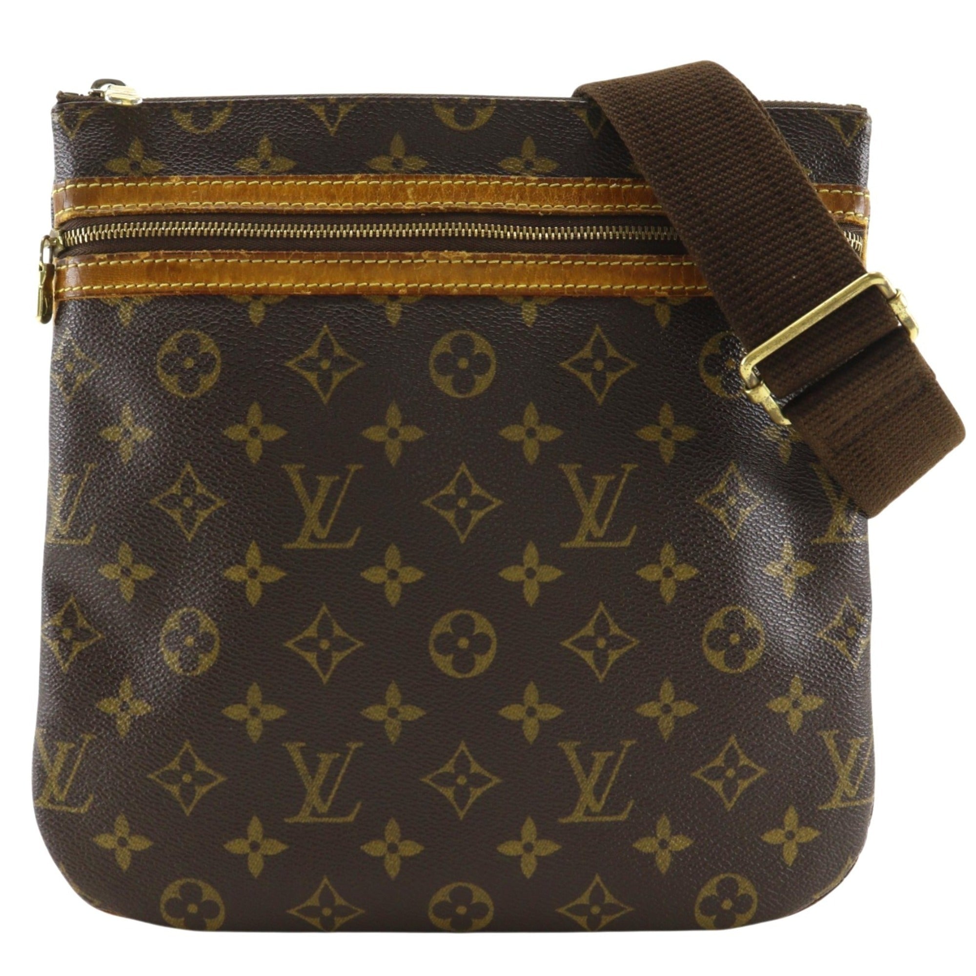 Louis Vuitton Brown Monogram Monogram Pochette Shoulder Bag (Pre-Owned)