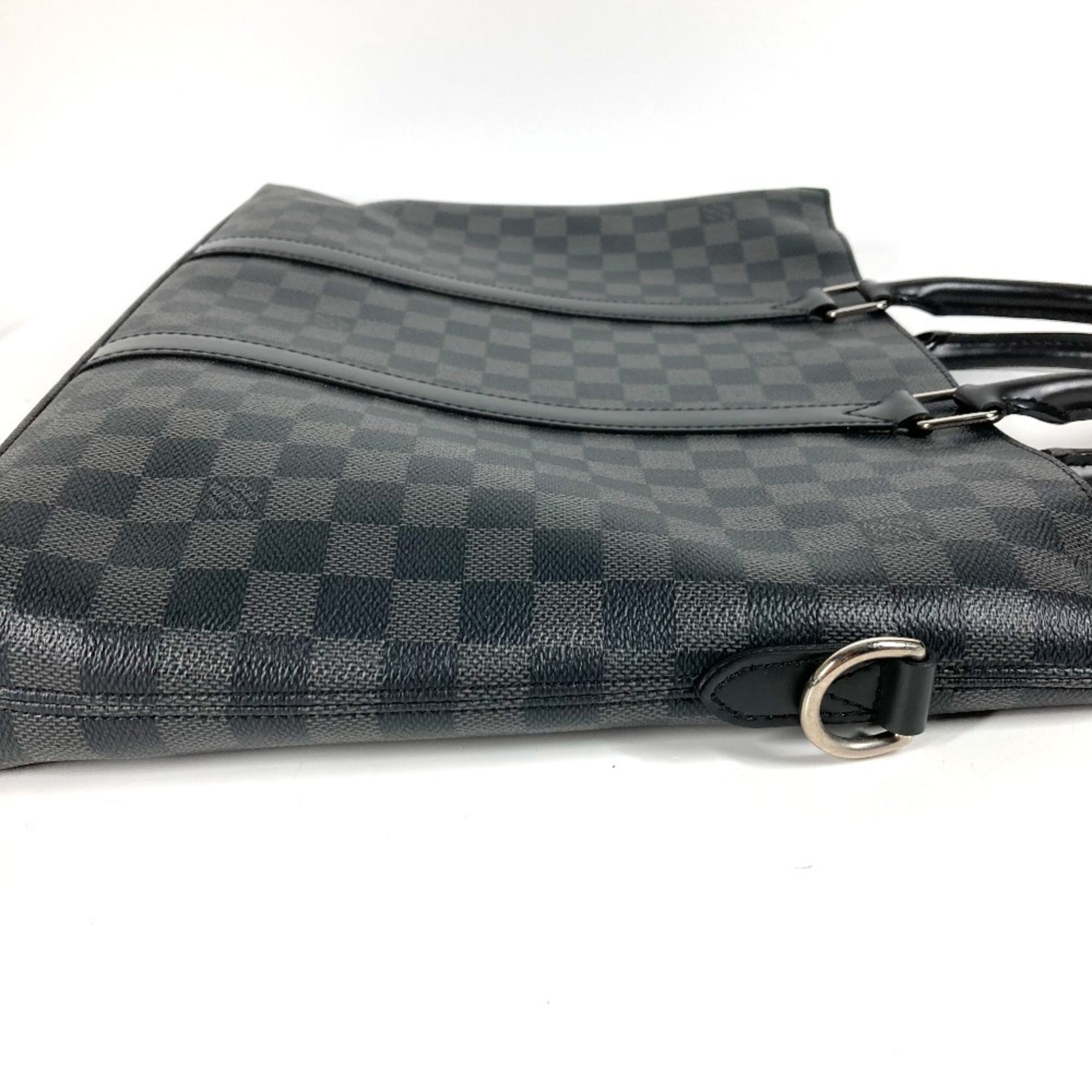 Louis Vuitton Black Damier Graphite Briefcase Handbag Shoulder Bag (Pre-Owned)
