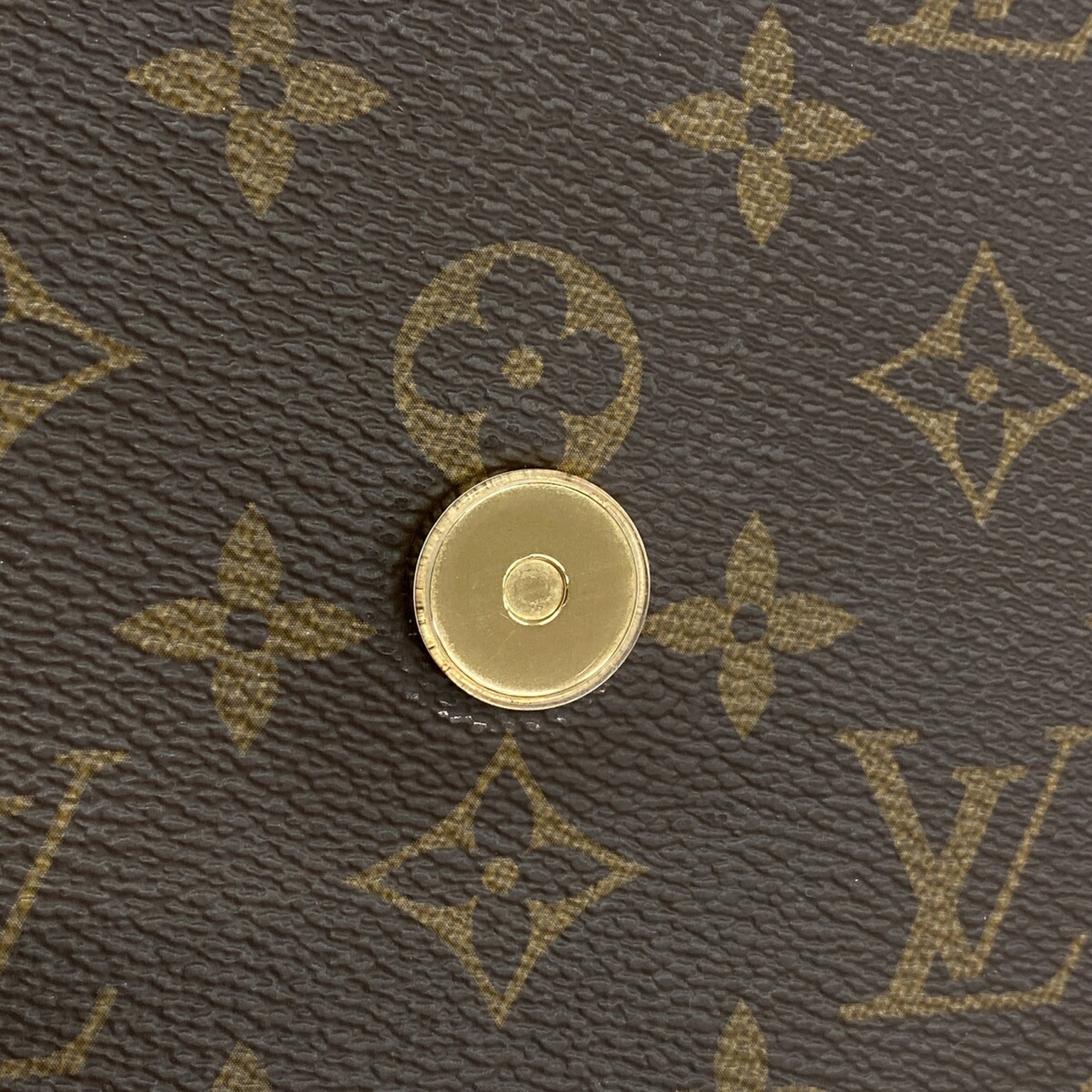 Louis Vuitton Brown Cream Handbag (Pre-Owned)