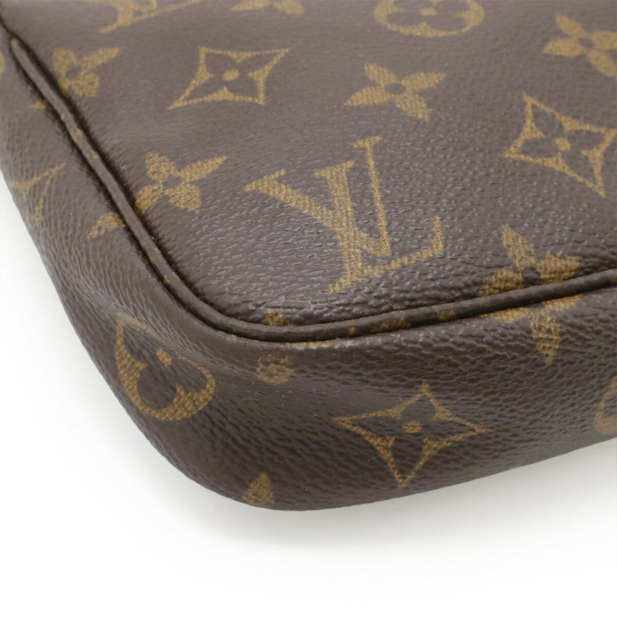 Louis Vuitton Brown Monogram Canvas Pvc Coated Canvas Handbag Pochette Pouch (Pre-Owned)