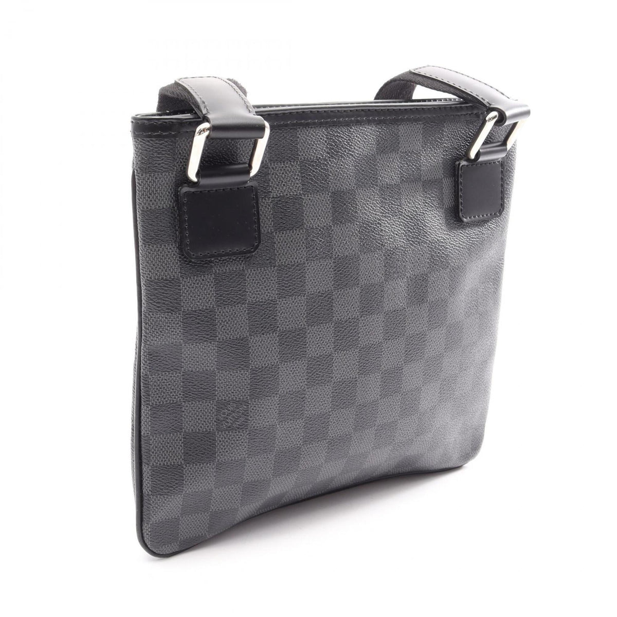 Louis Vuitton Black Coated Canvas Pvc Damier Graphite Leather Handbag Shoulder Bag (Pre-Owned)