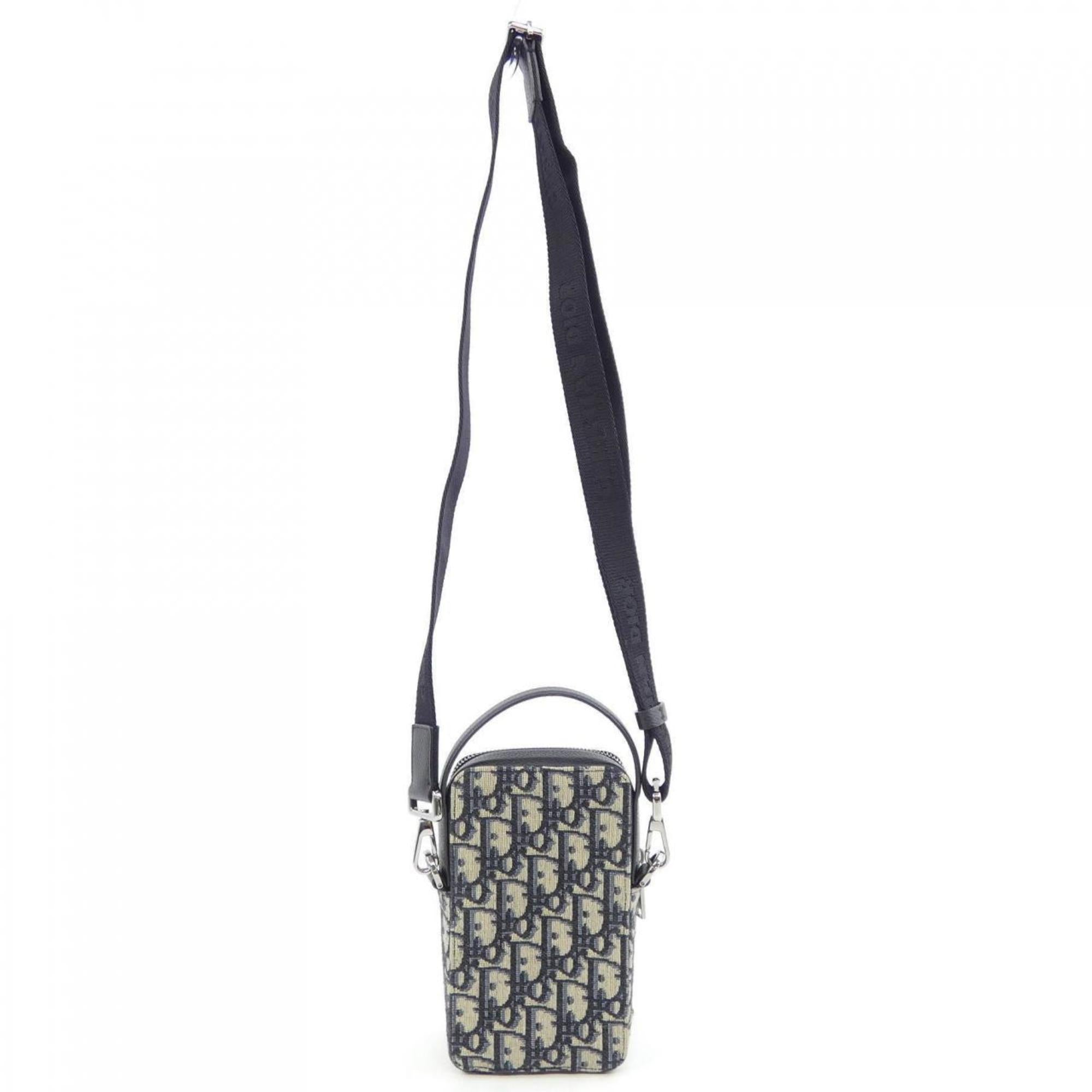 Christian Dior Beige Black Navy Handbag Pouch (Pre-Owned)