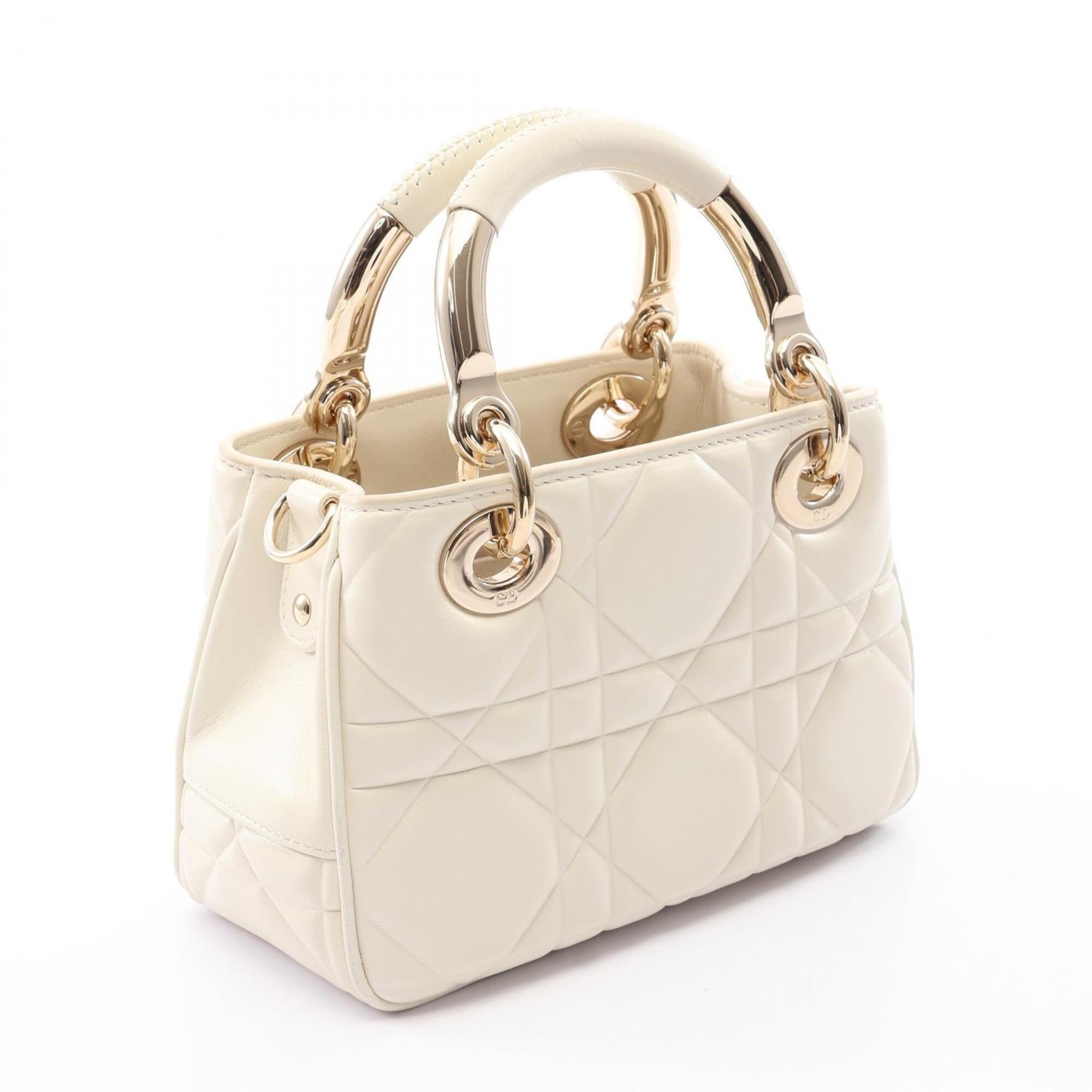 Christian Dior White Leather Handbag (Pre-Owned)