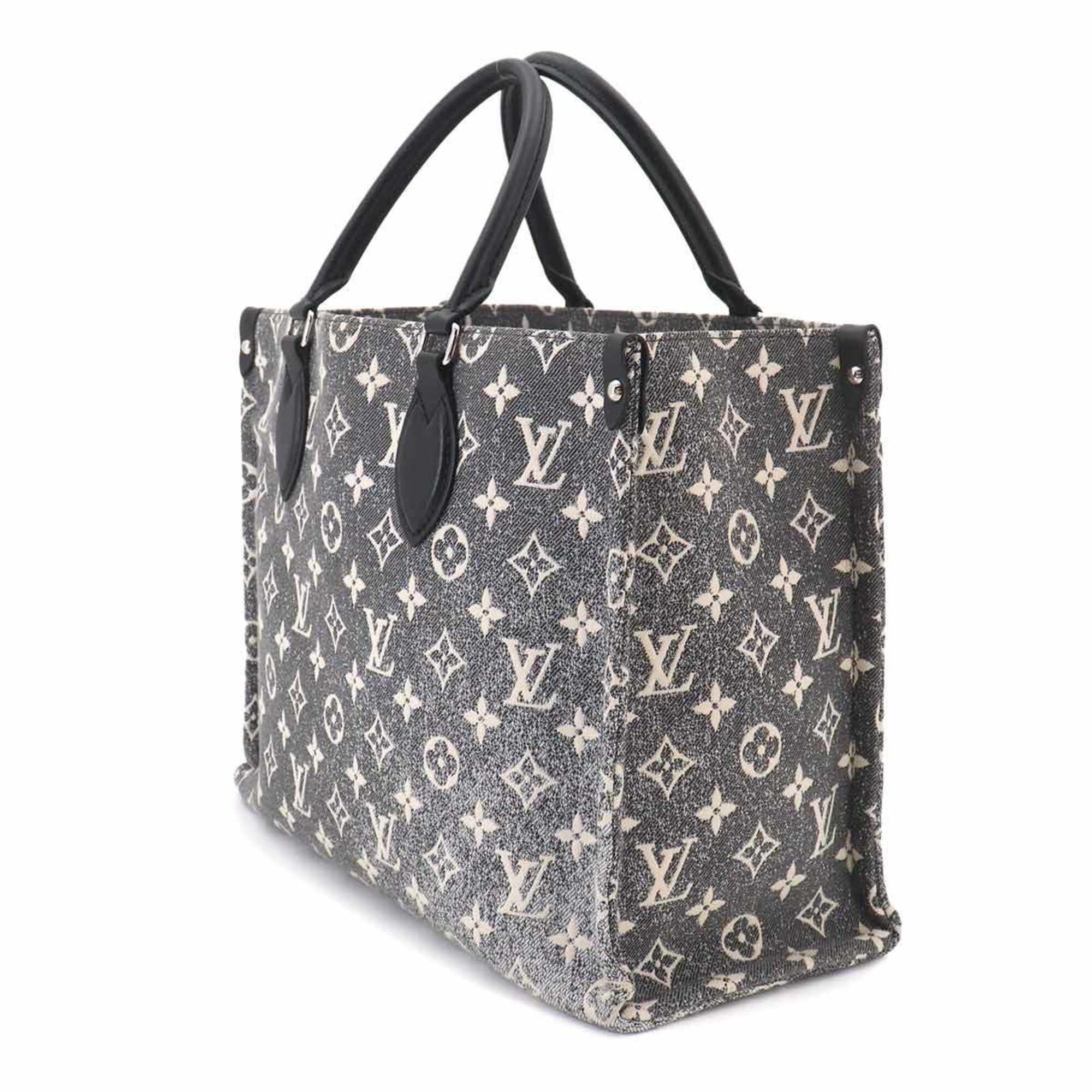 Louis Vuitton Black Gray Monogram White Monogram Handbag Tote Bag (Pre-Owned)
