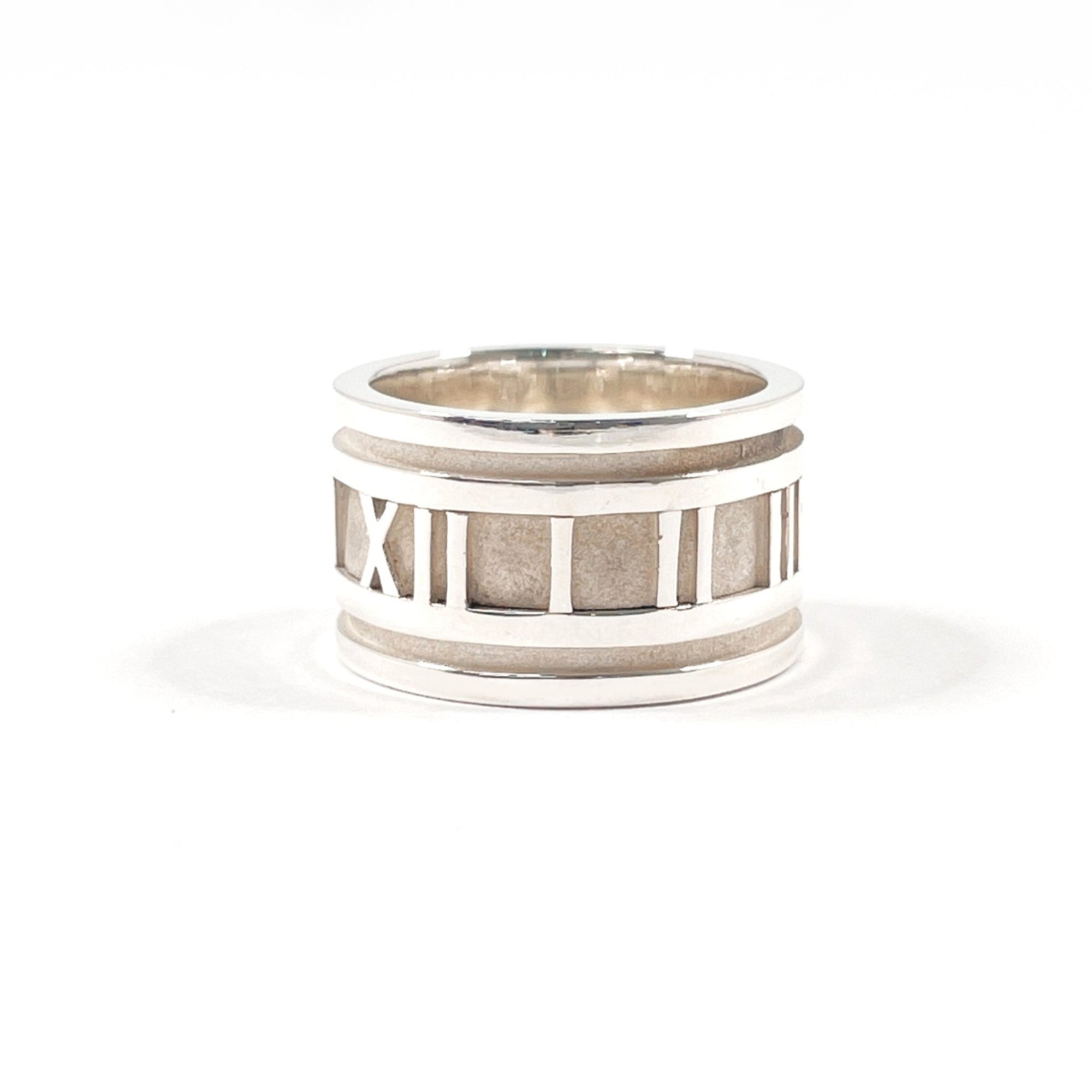 Tiffany Atlas Silver Silver 925 Band Ring (Pre-Owned)