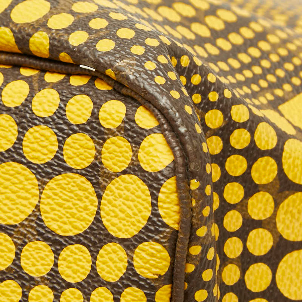 Louis Vuitton Brown Jaune Yellow Pvc Leather Shoulder Bag Tote Bag (Pre-Owned)