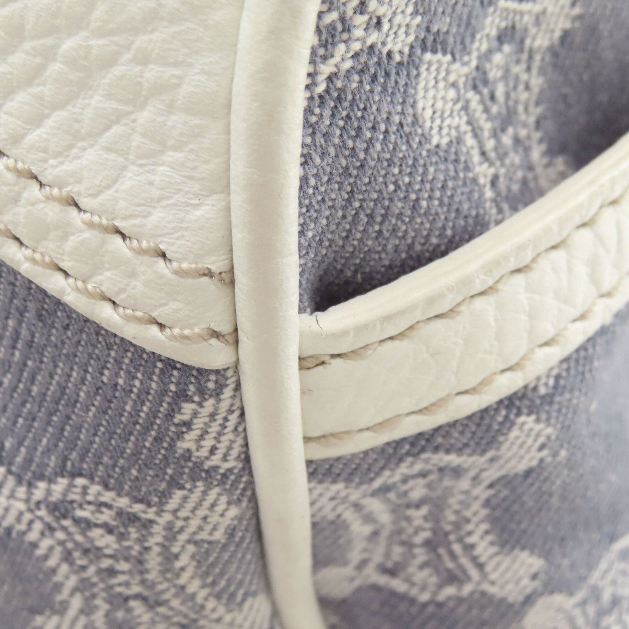 Celine Light Blue White Denim Leather Handbag (Pre-Owned)