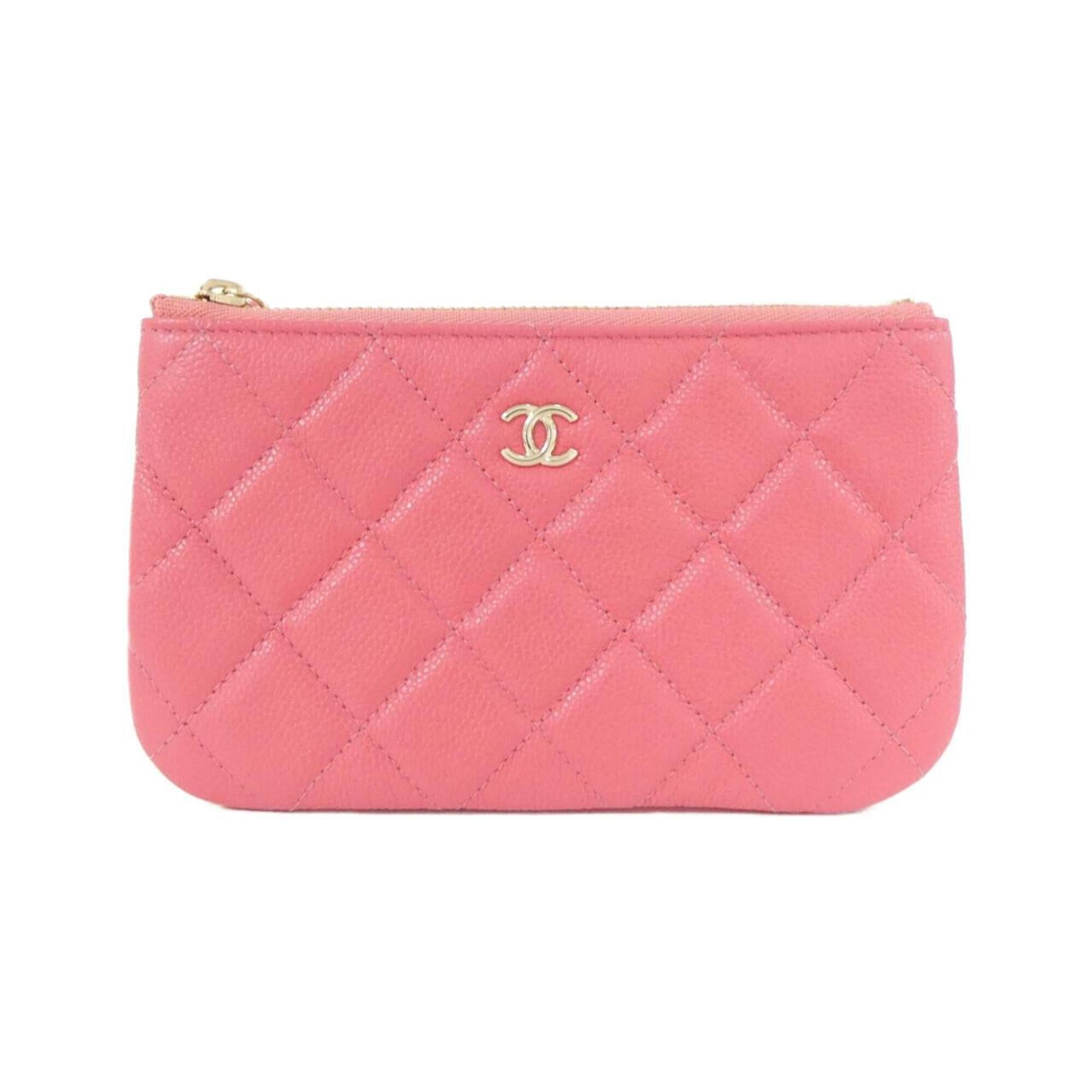 Chanel Pink Grained Calfskin Pouch (Pre-Owned)