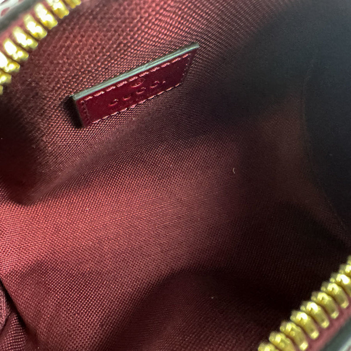 Gucci Bordeaux Leather Shoulder Bag (Pre-Owned)
