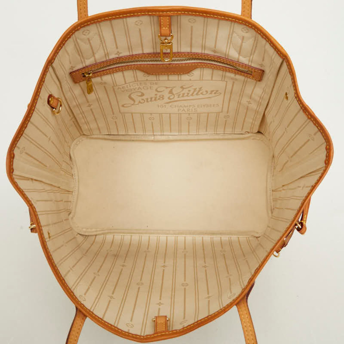Louis Vuitton Damier Azur Ivory White Pvc Leather Shoulder Bag Tote Bag (Pre-Owned)