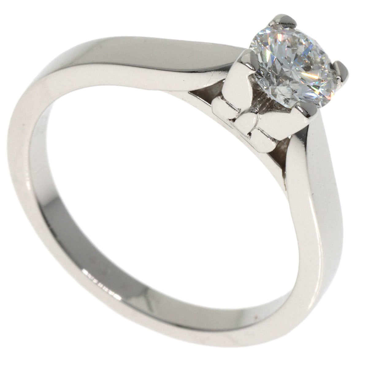 Van Cleef & Arpels Platinum Platinum 950 Band Ring (Pre-Owned)