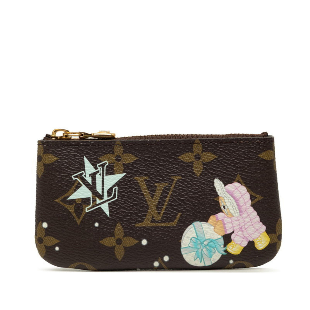 Louis Vuitton Azur Brown Pvc Leather Coin Purse/Coin Case (Pre-Owned)