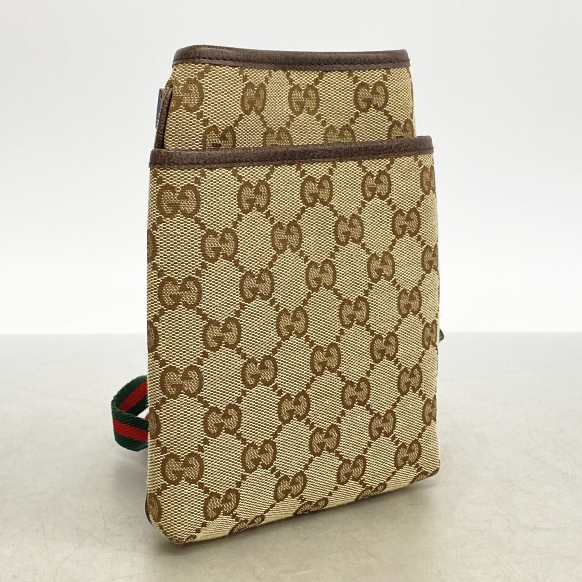 Gucci Brown Canvas Shoulder Bag (Pre-Owned)