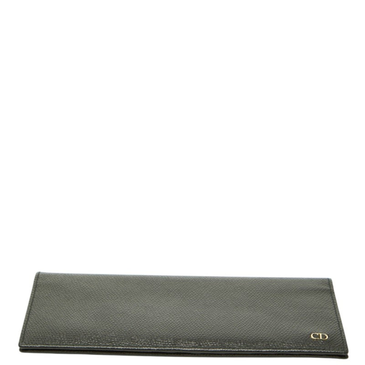 Christian Dior Black Leather Long Wallet (Bi-Fold) (Pre-Owned)