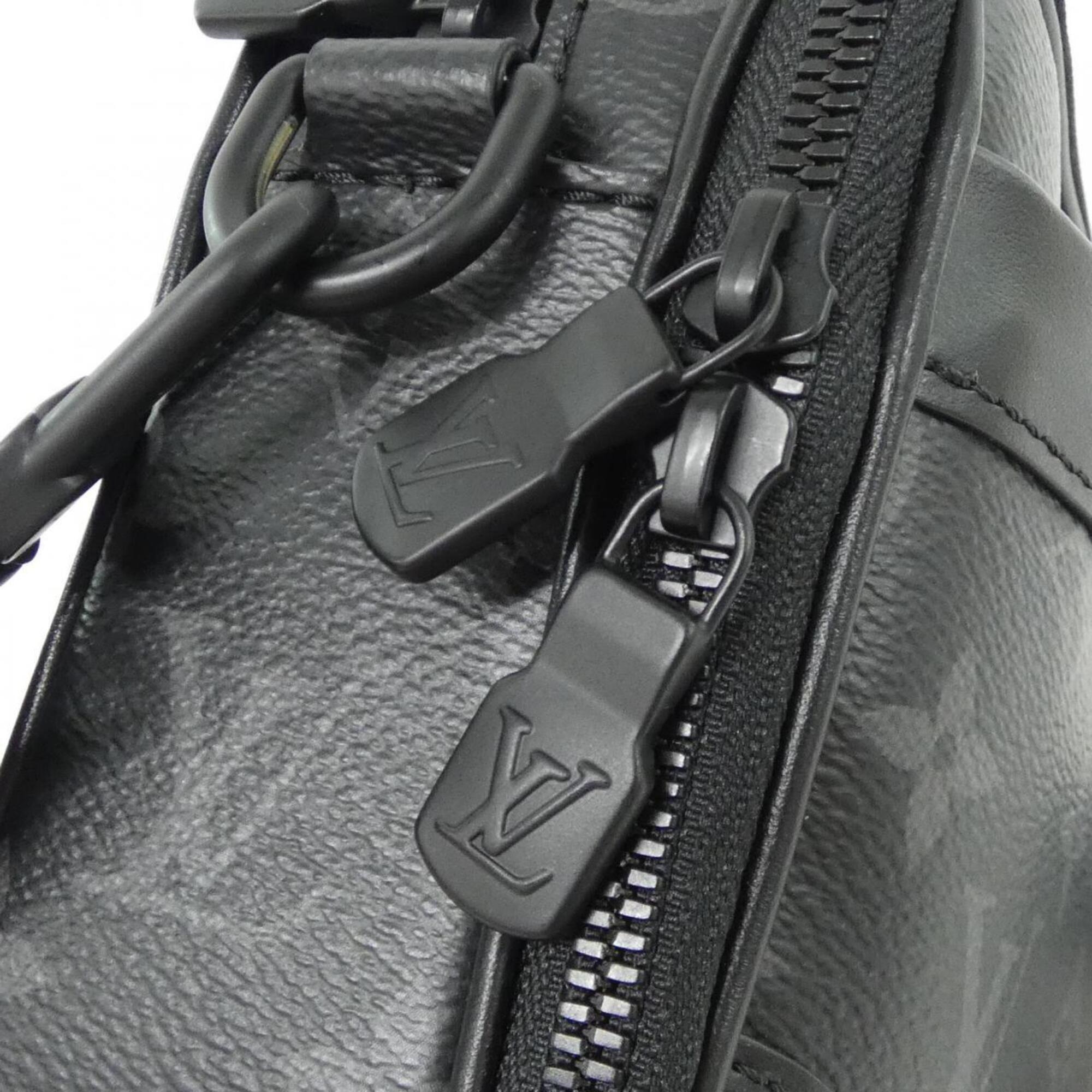 Louis Vuitton Monogram Eclipse Black Coated Canvas Shoulder Bag (Pre-Owned)
