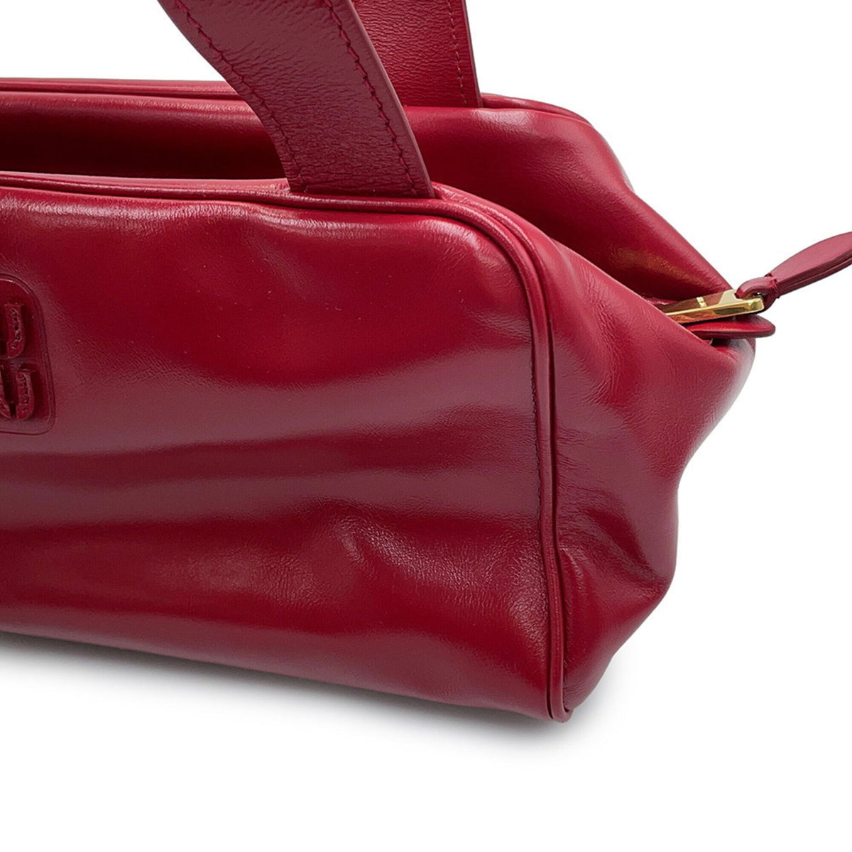 Miu Miu Red Color Leather Handbag (Pre-Owned)
