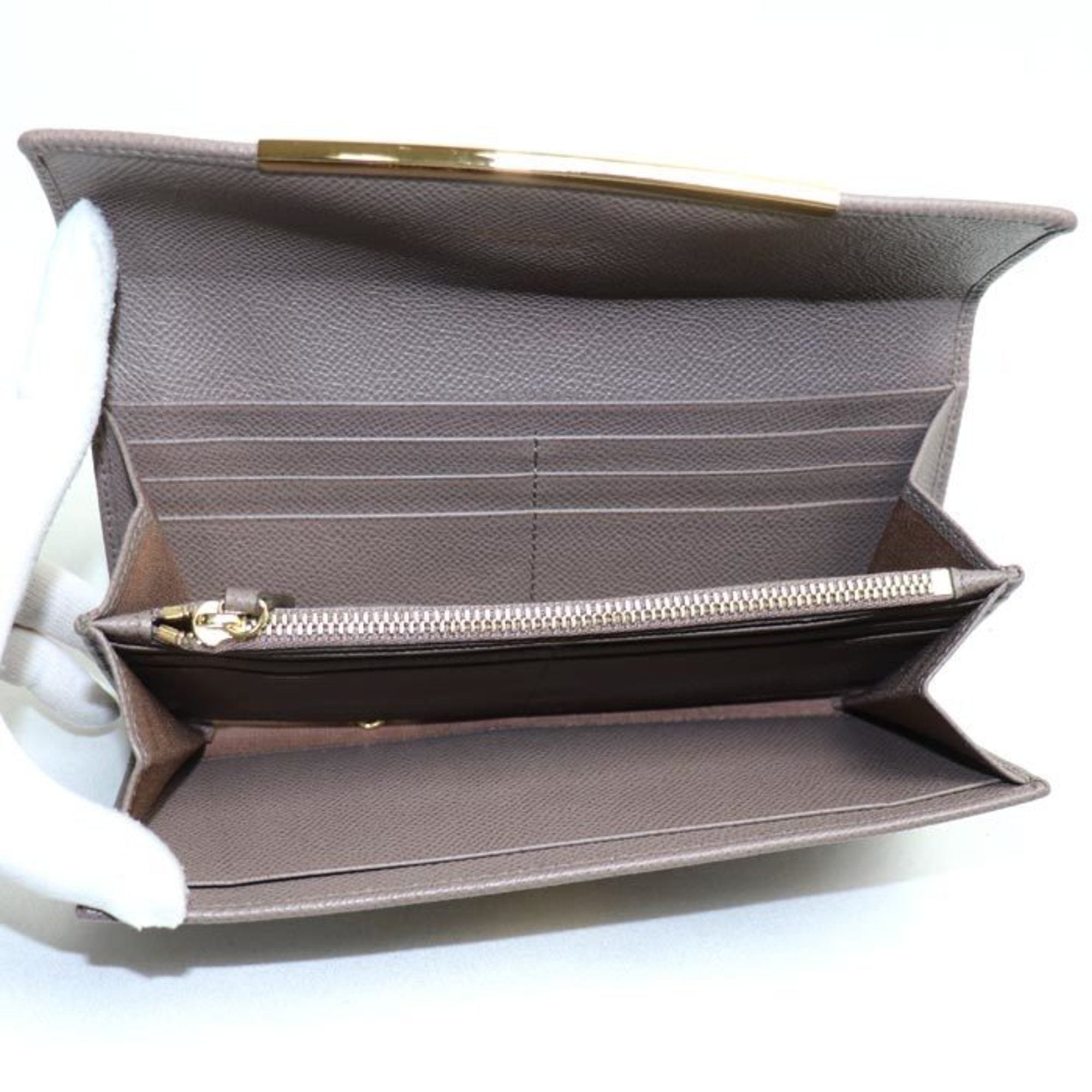 Salvatore Ferragamo Gray Leather Coin Purse/Coin Case (Pre-Owned)