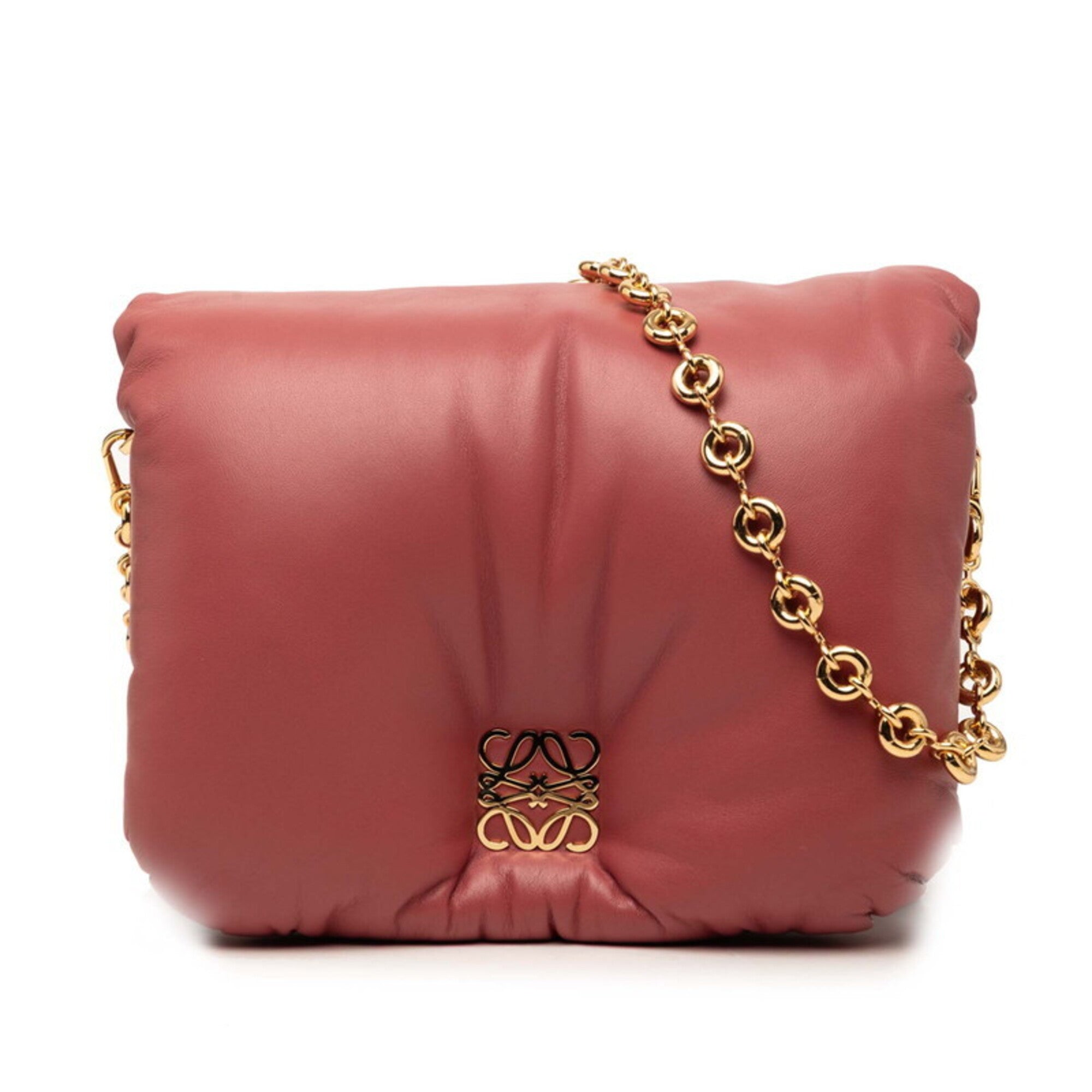 Loewe Pink Leather Shoulder Bag (Pre-Owned)