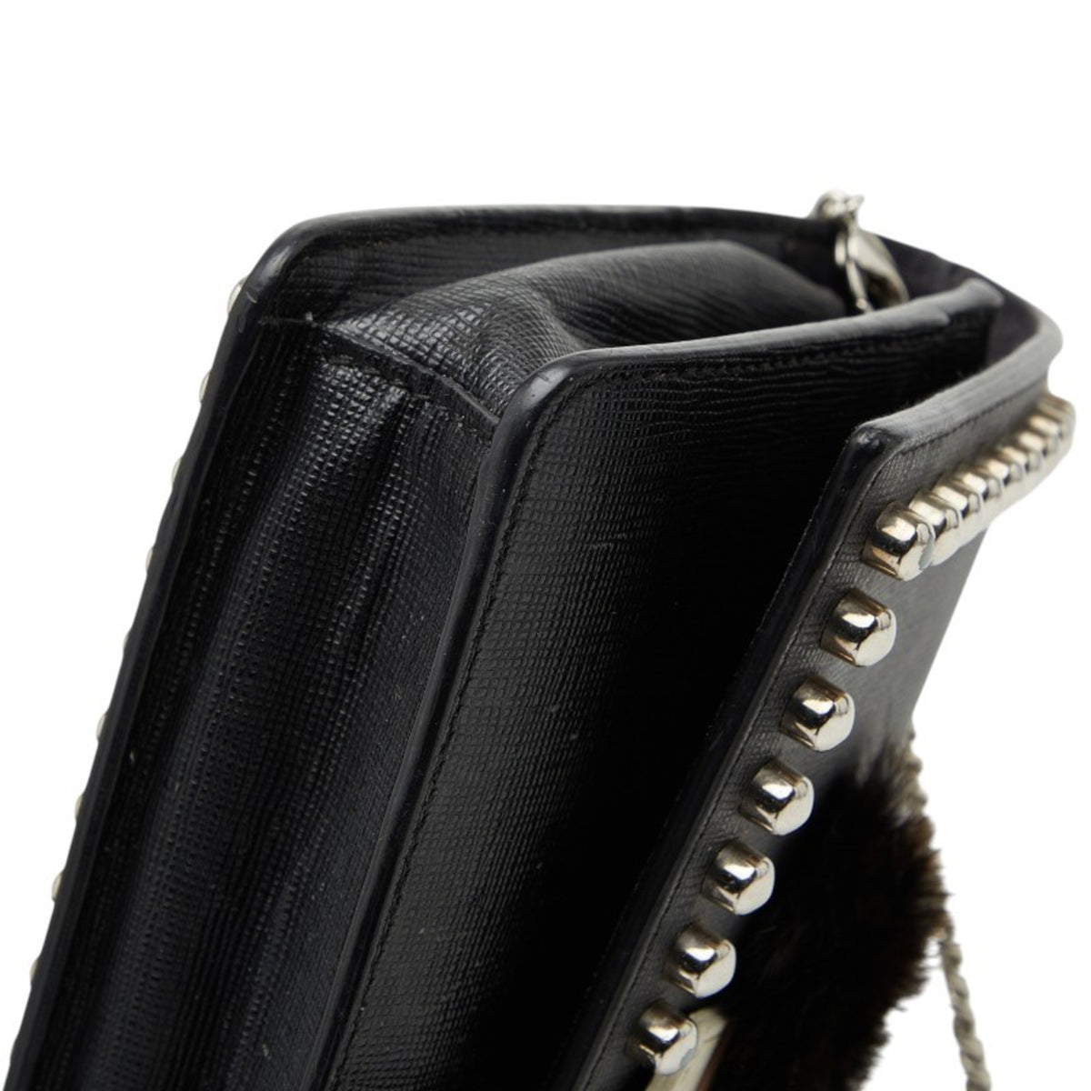 Fendi Black Leather Shoulder Bag (Pre-Owned)