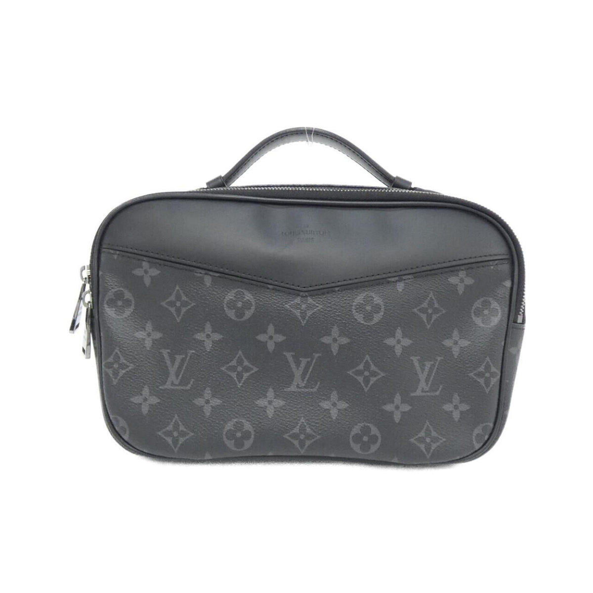 Louis Vuitton Black Coated Canvas Shoulder Bag (Pre-Owned)