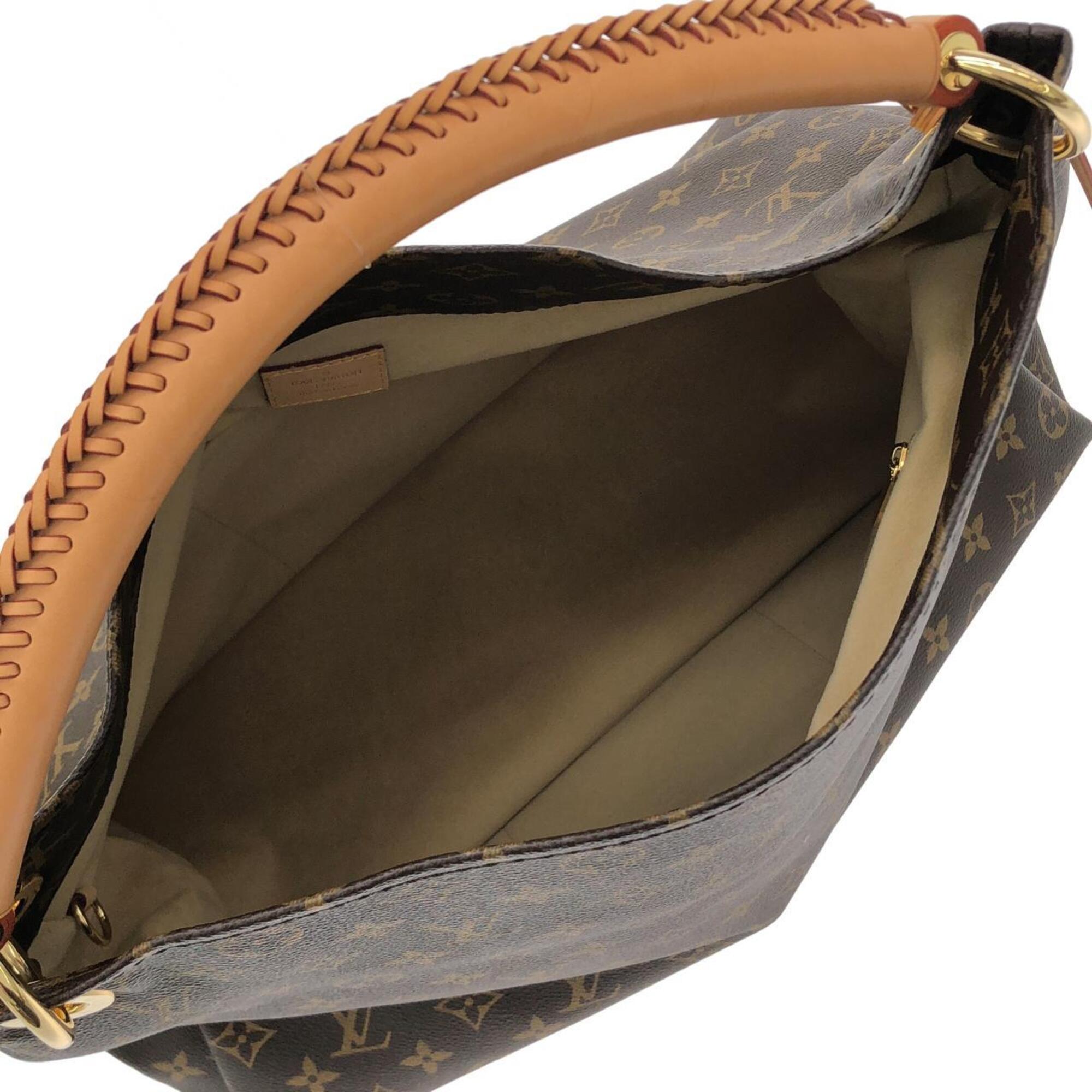 Louis Vuitton Marron Coated Canvas Shoulder Bag (Pre-Owned)