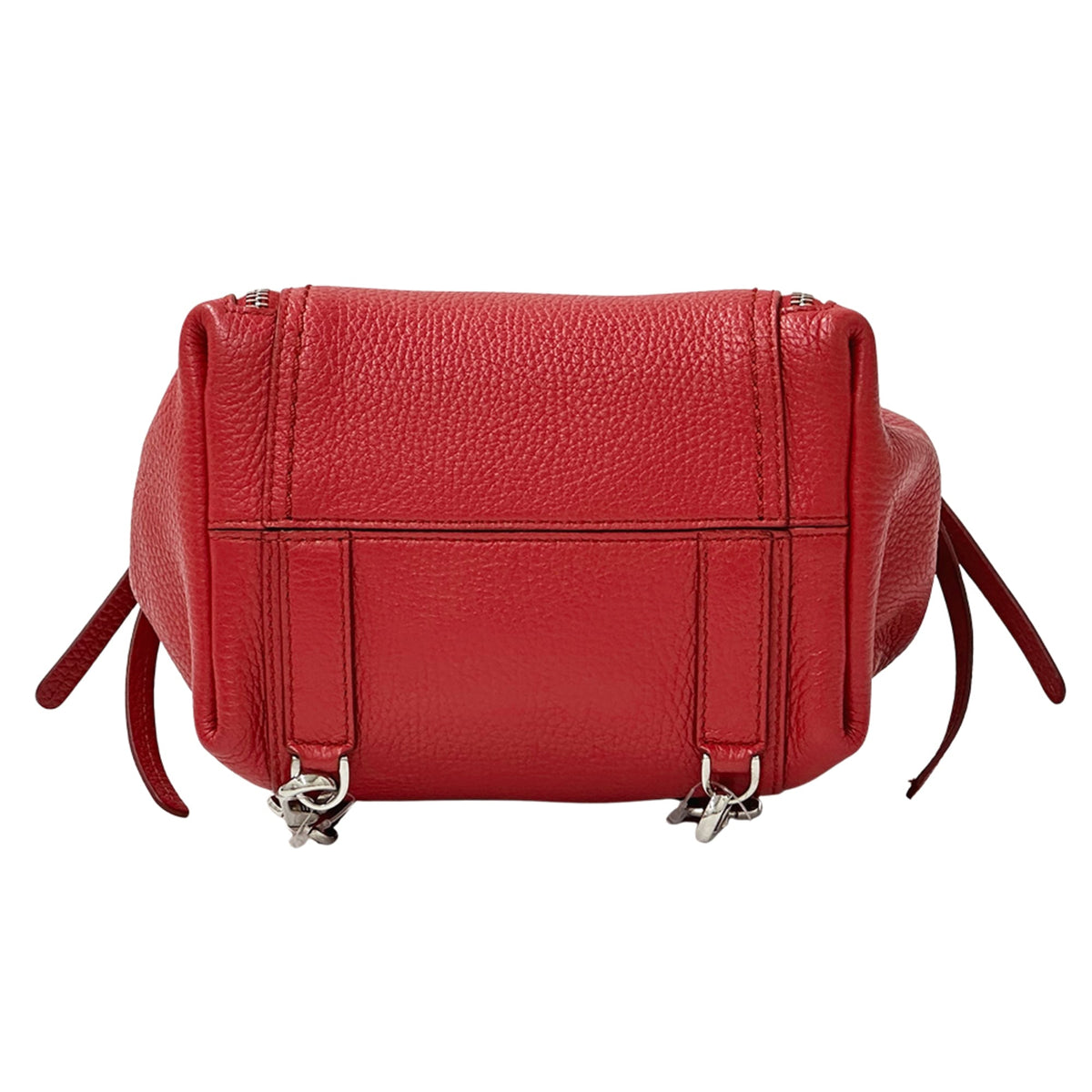 Tod's Red Color Leather Handbag Shoulder Bag (Pre-Owned)