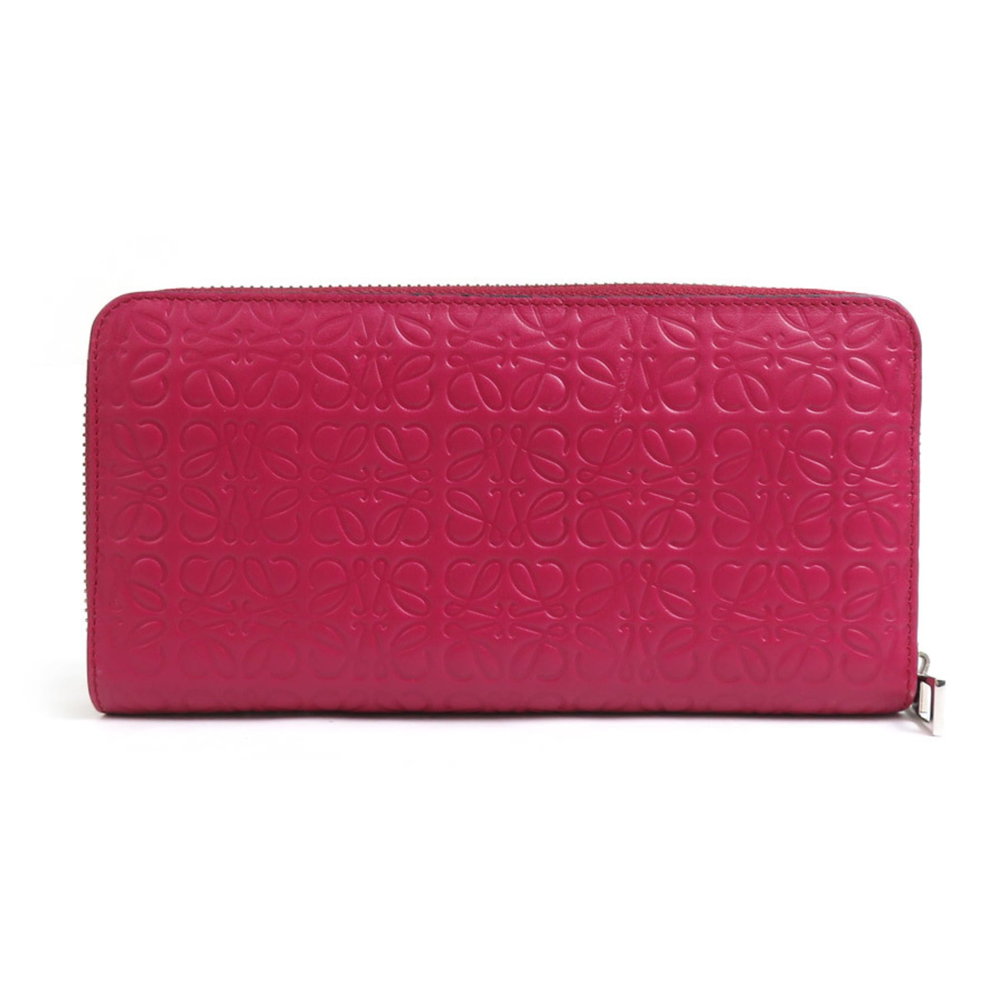 Loewe Pink Leather Long Wallet (Bi-Fold) (Pre-Owned)