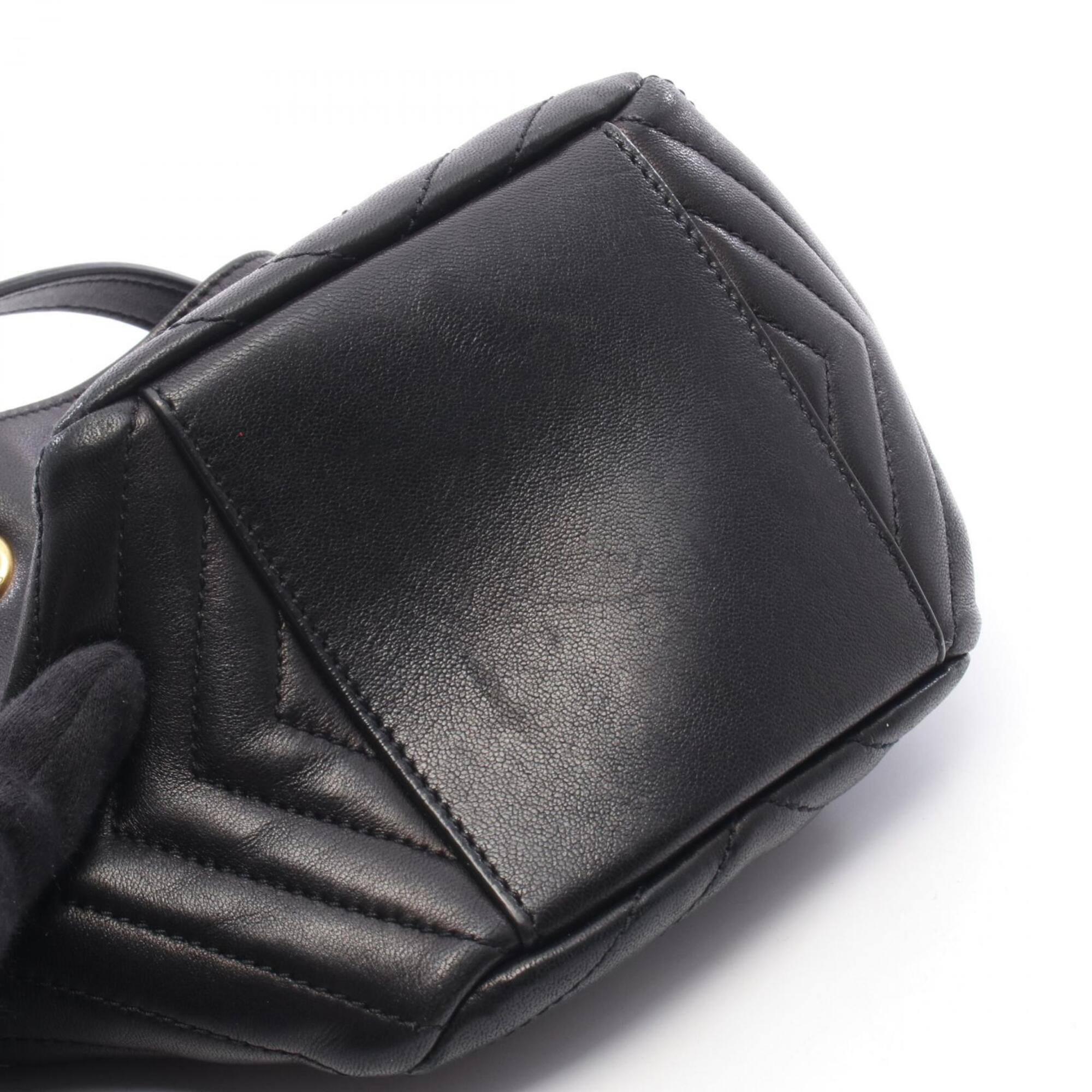 Saint Laurent Black Leather Handbag Shoulder Bag (Pre-Owned)