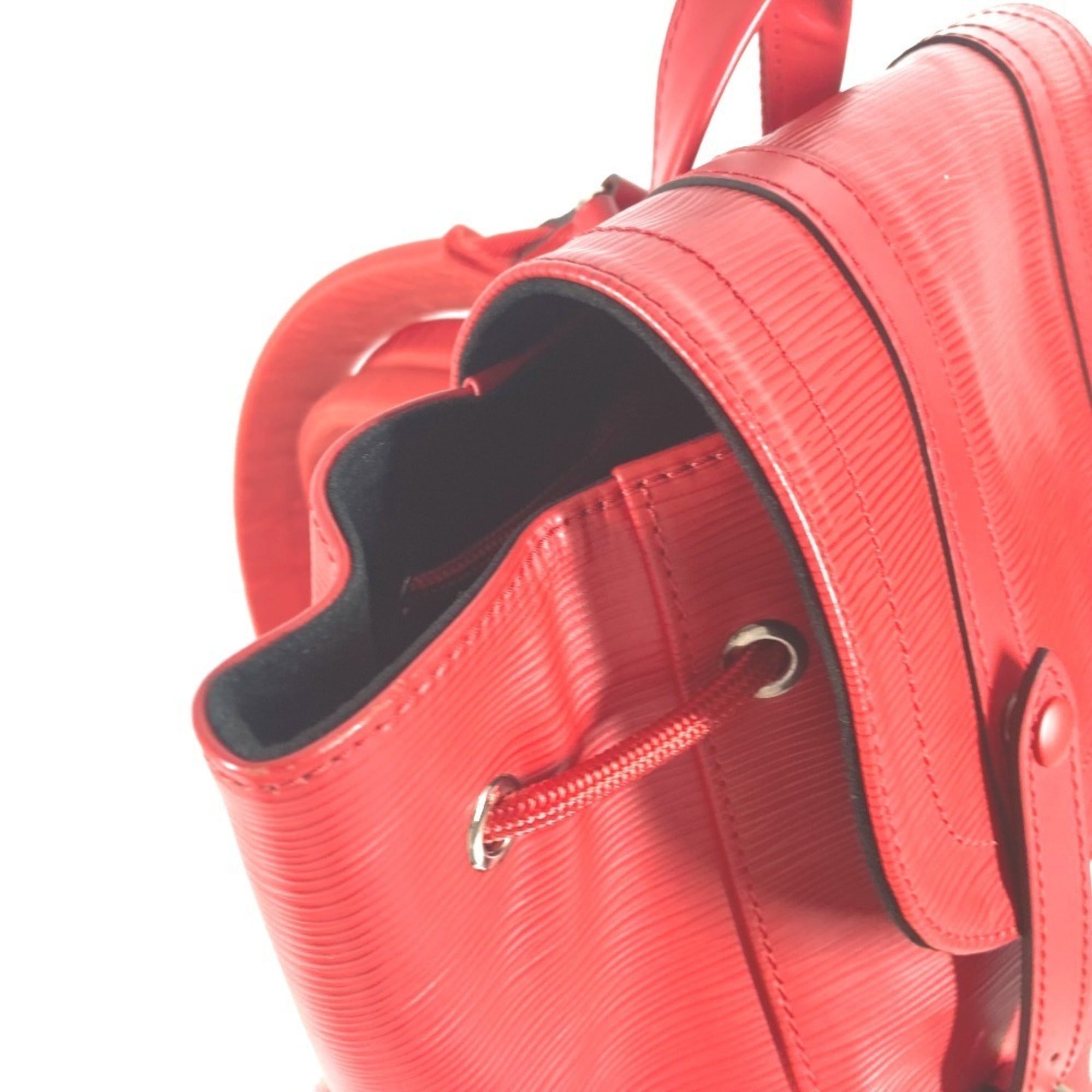 Louis Vuitton Epi Red Color White Epi Leather Backpack (Pre-Owned)