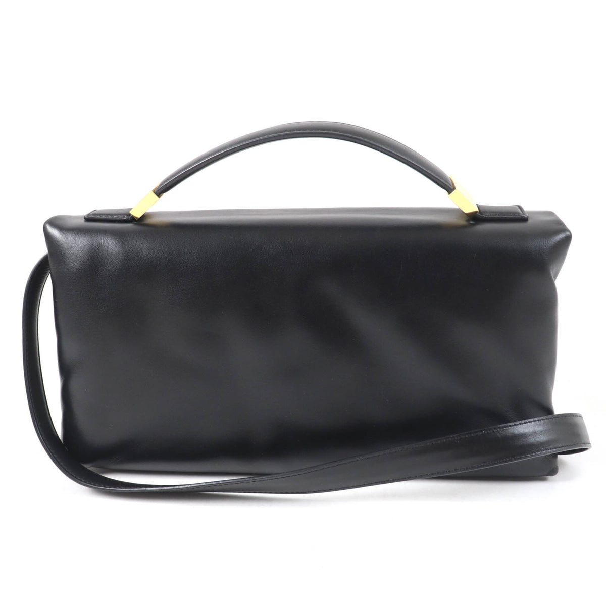 Marni Black Leather Shoulder Bag (Pre-Owned)