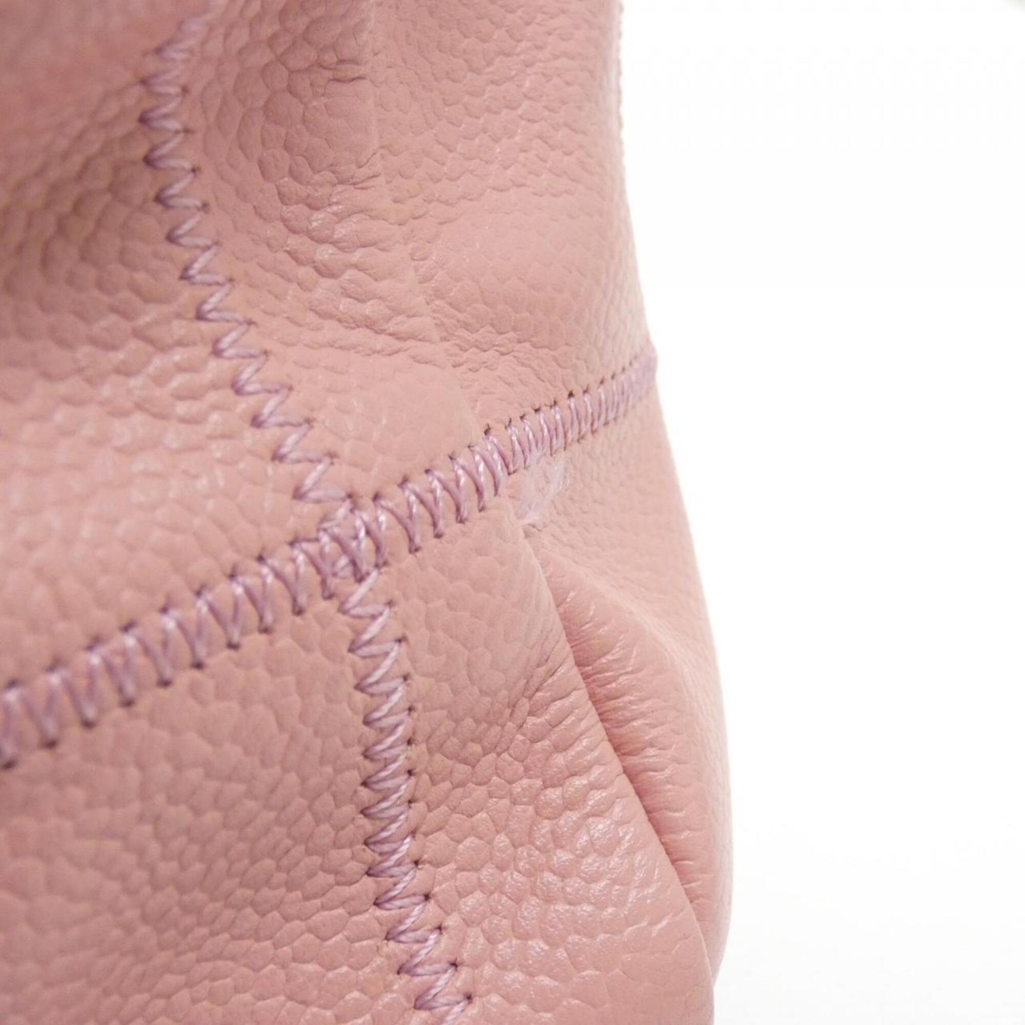 Chanel Pink Grained Calfskin Shoulder Bag (Pre-Owned)