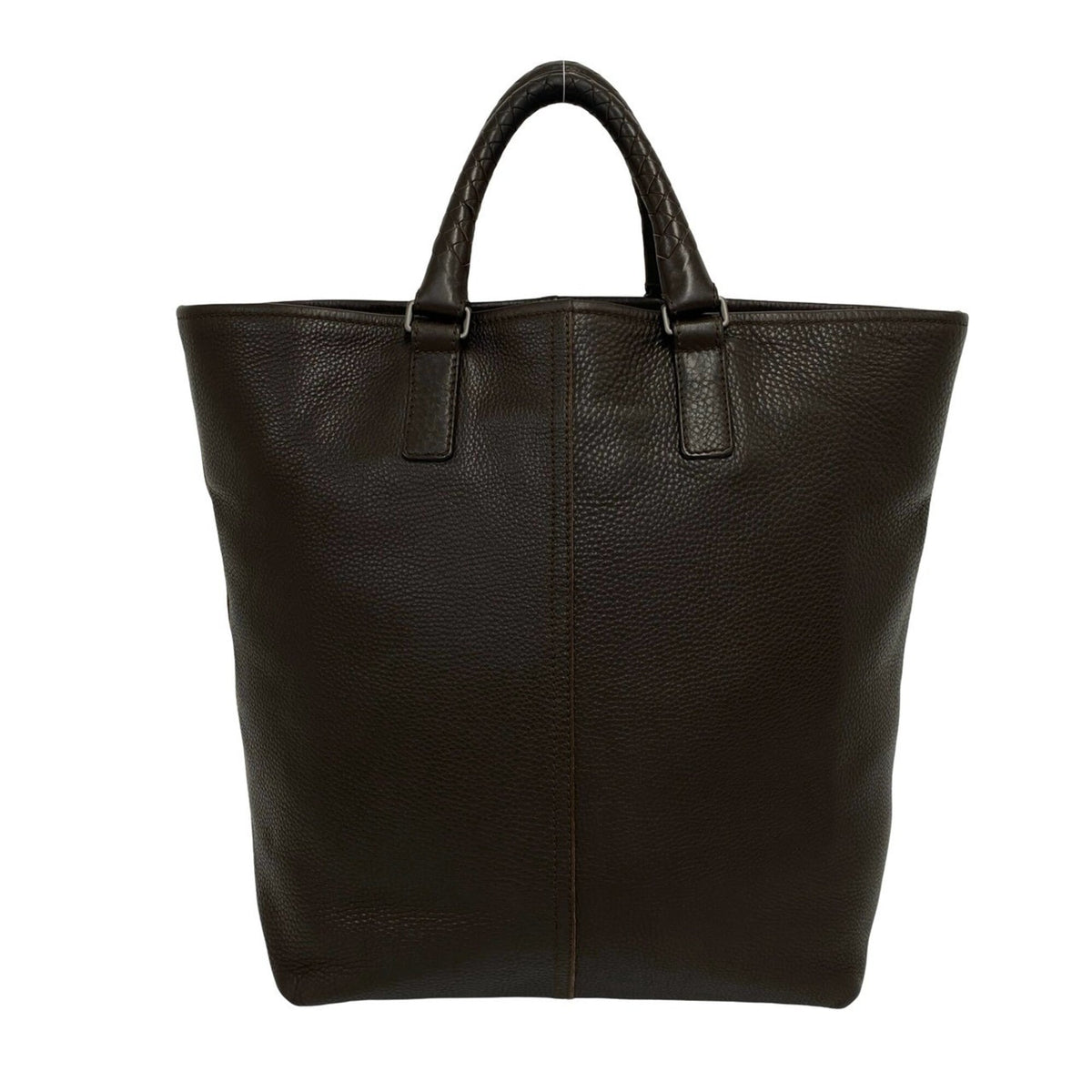 Bottega Veneta Brown Leather Handbag Tote Bag (Pre-Owned)
