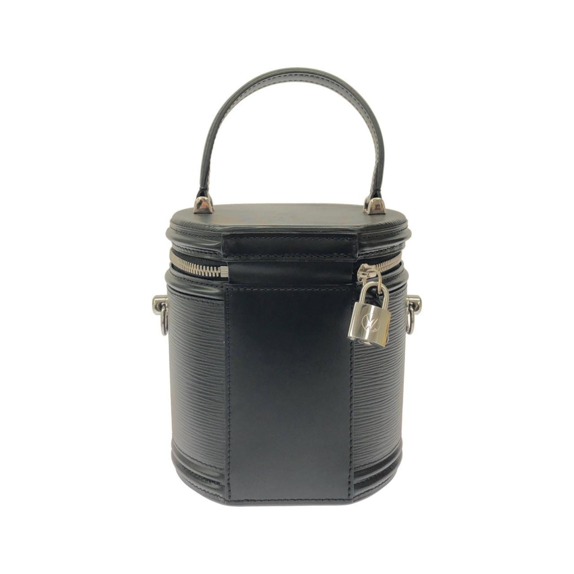 Louis Vuitton Black Leather Handbag (Pre-Owned)