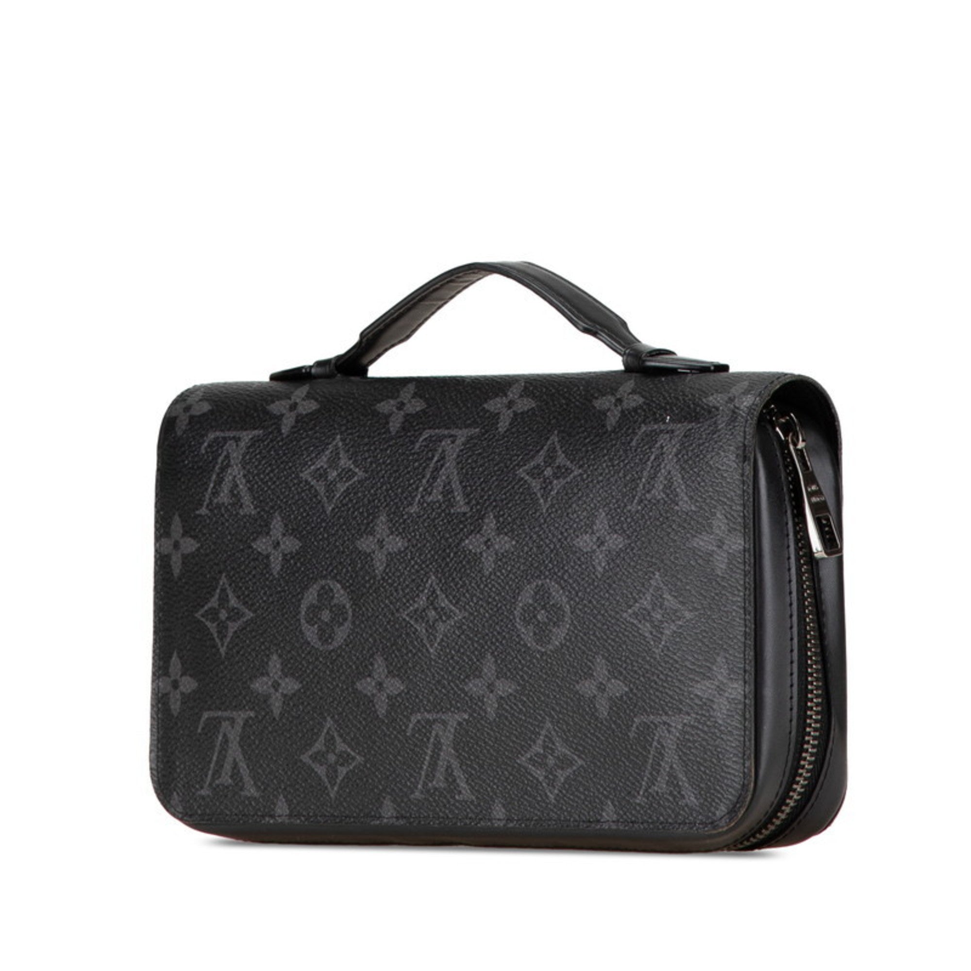 Louis Vuitton Black Pvc Leather Long Wallet (Bi-Fold) (Pre-Owned)