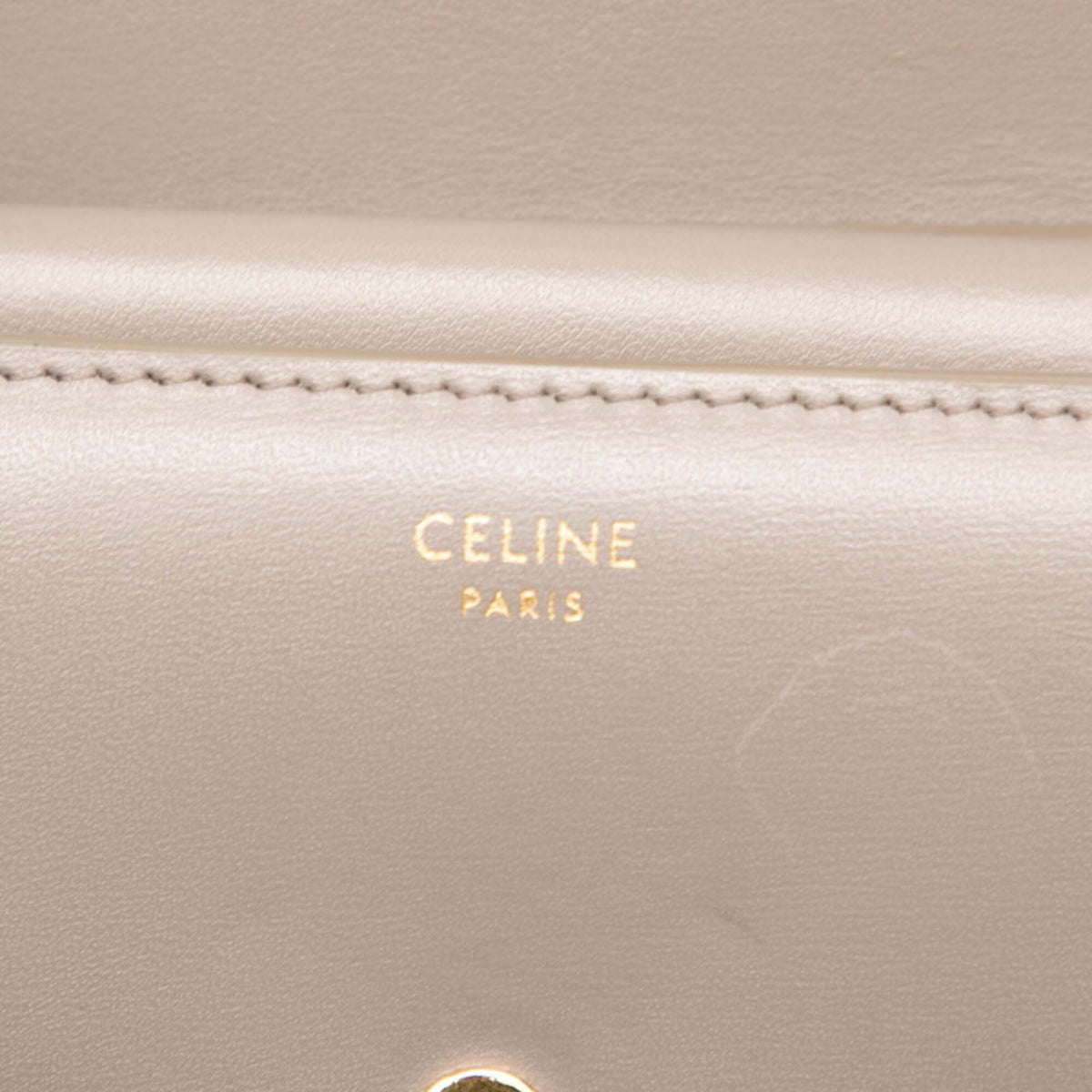 Celine Gray Leather Wallet (Bi-Fold) (Pre-Owned)