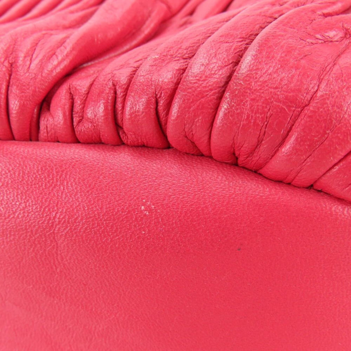 Coach Red Color Leather Handbag (Pre-Owned)