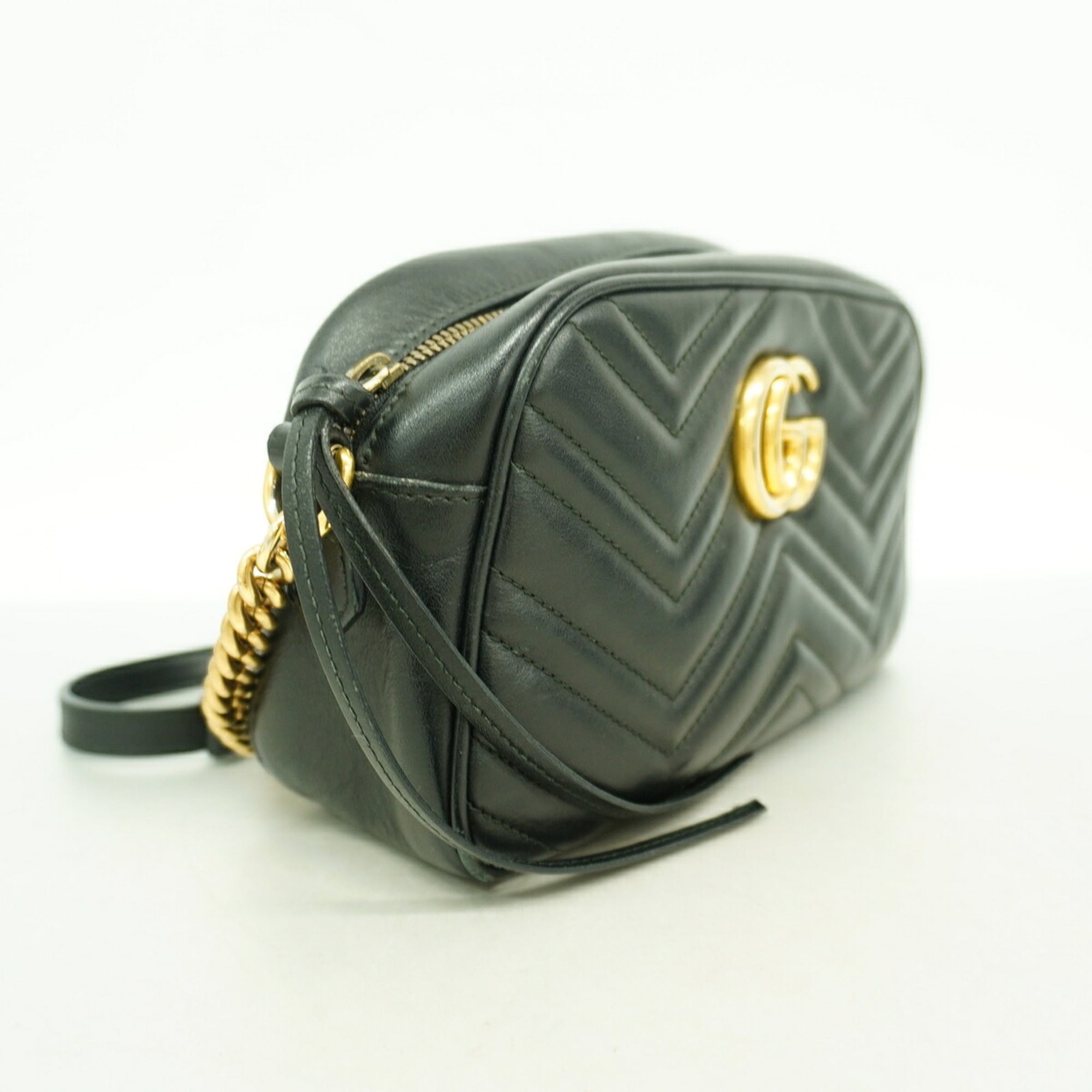 Gucci Black Leather Shoulder Bag (Pre-Owned)