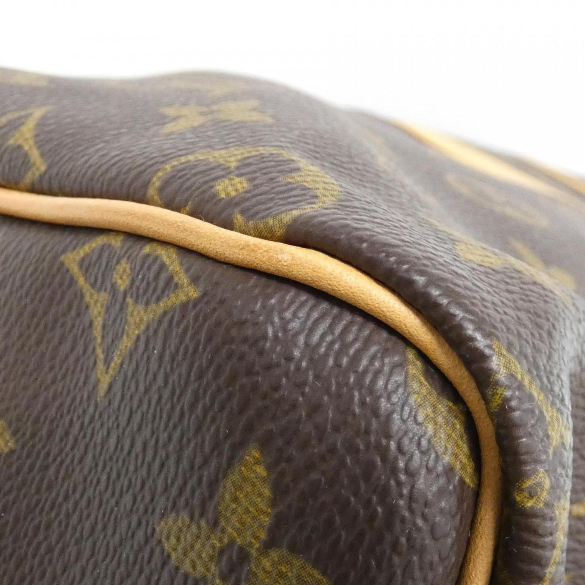 Louis Vuitton Brown Coated Canvas Boston Bag (Pre-Owned)