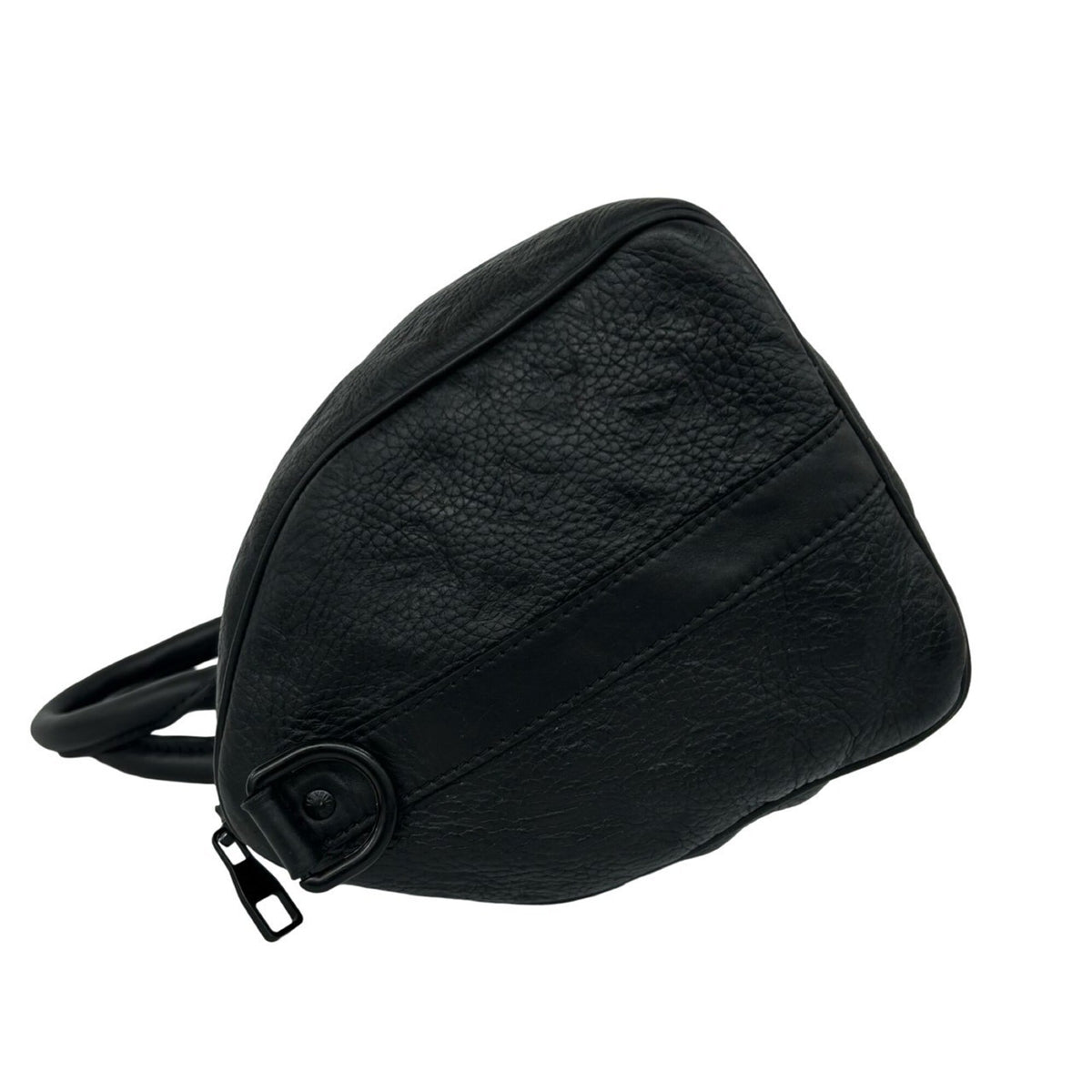 Louis Vuitton Black Leather Handbag Shoulder Bag (Pre-Owned)